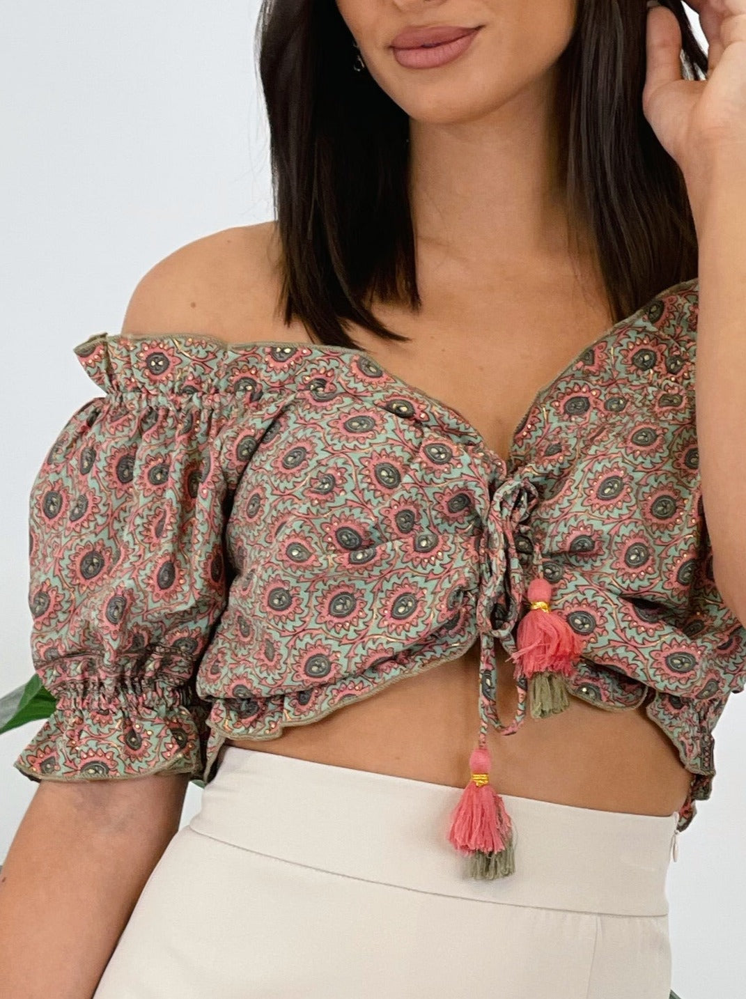 Top escote bardot Boho - Zebra&Maduixa®