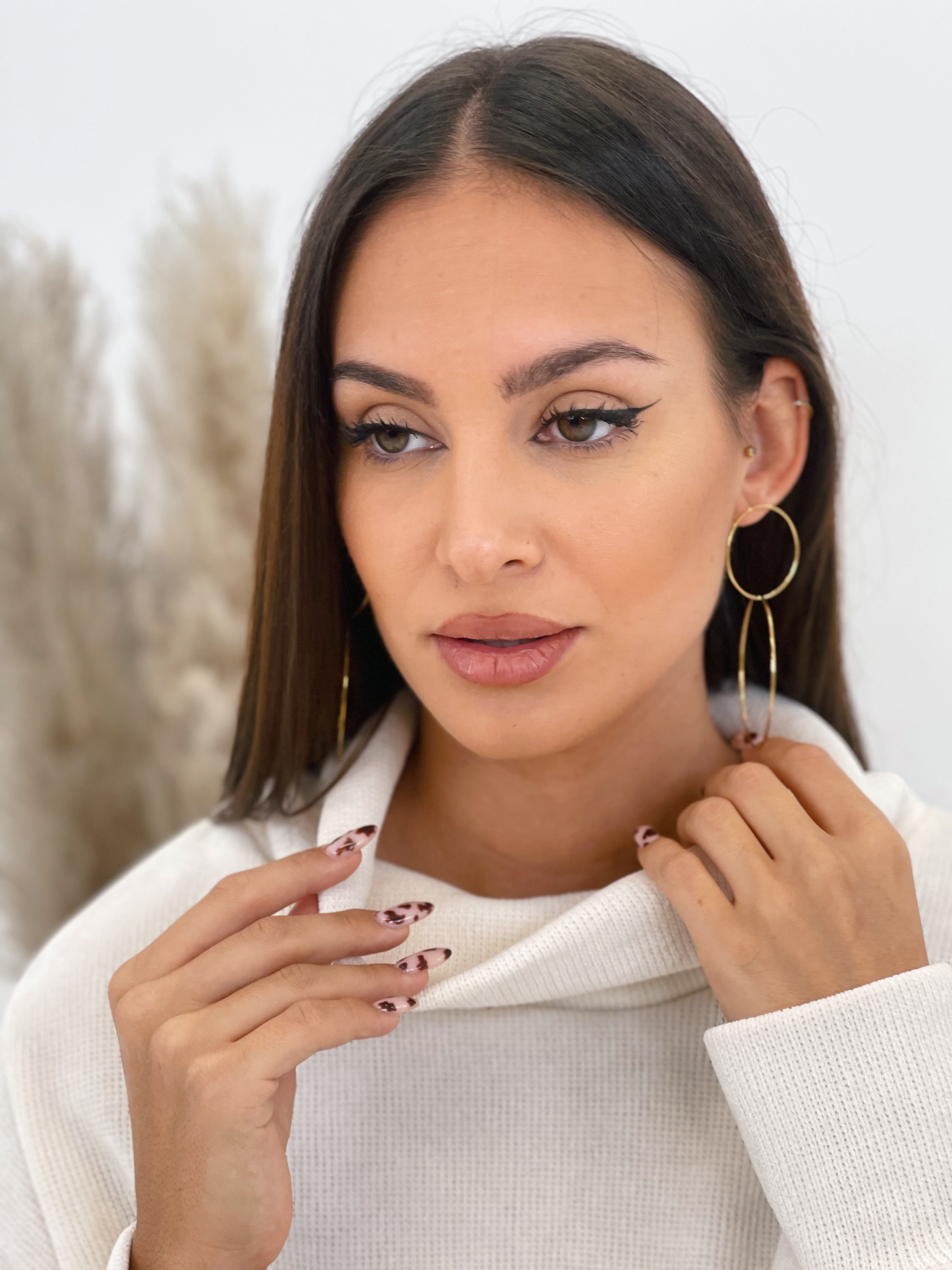 Arracades d'aro rodó