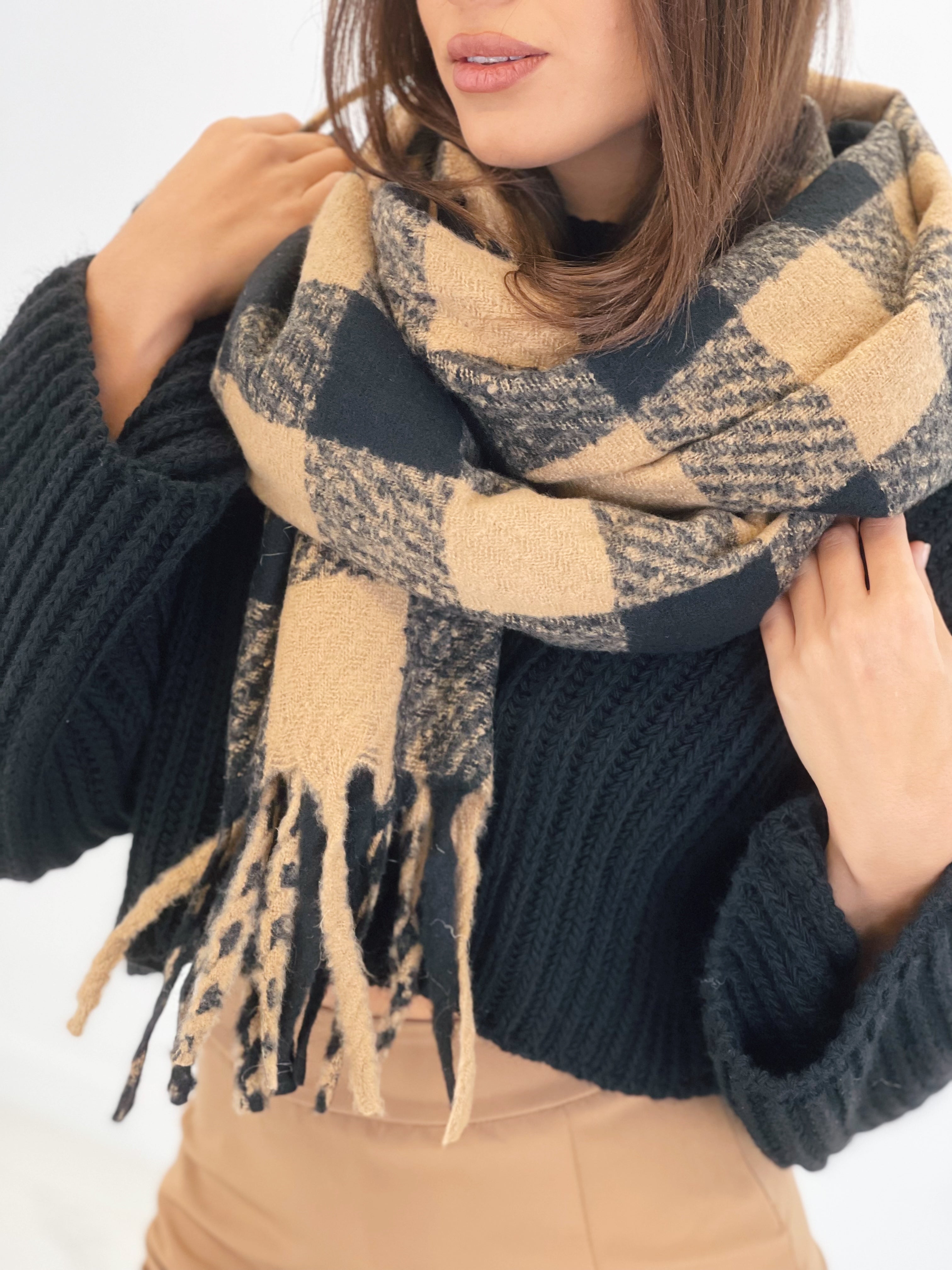 Bufanda cuadros bitono - Zebra&Maduixa®