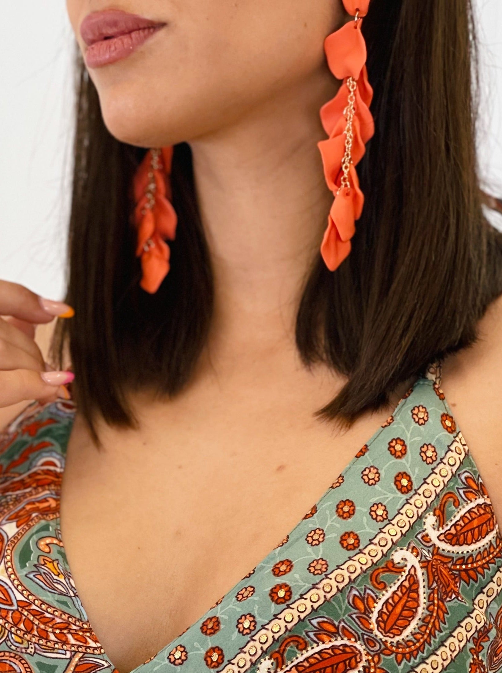 Pendientes pétalos cascada - Zebra&Maduixa®