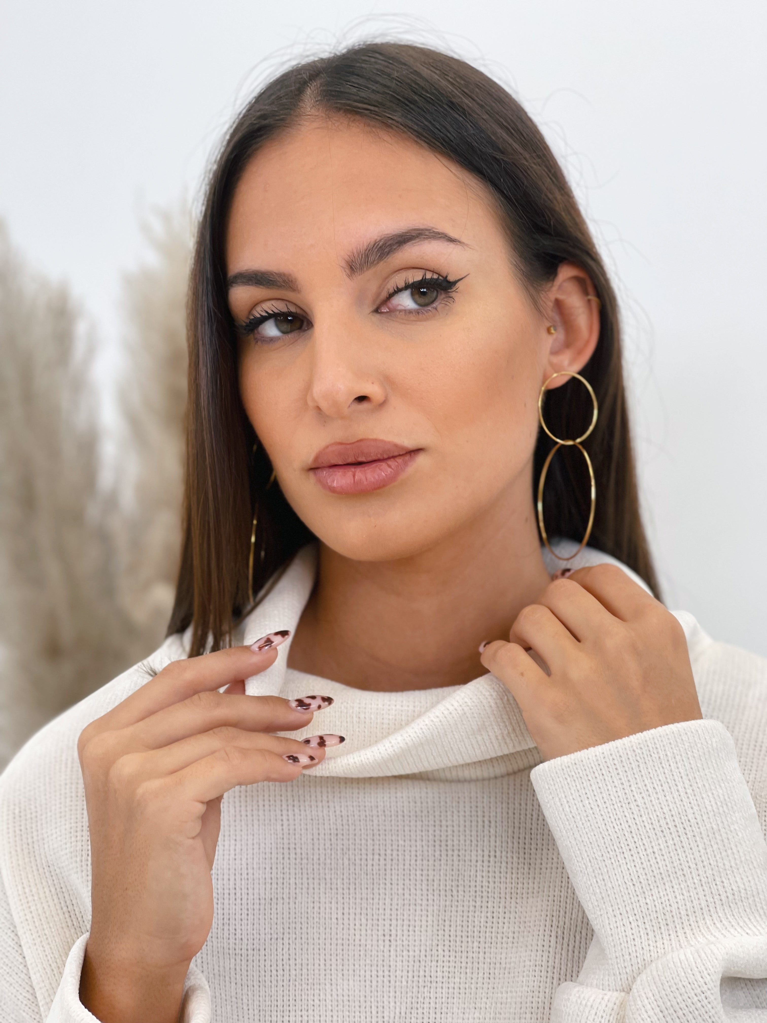 Arracades d'aro rodó