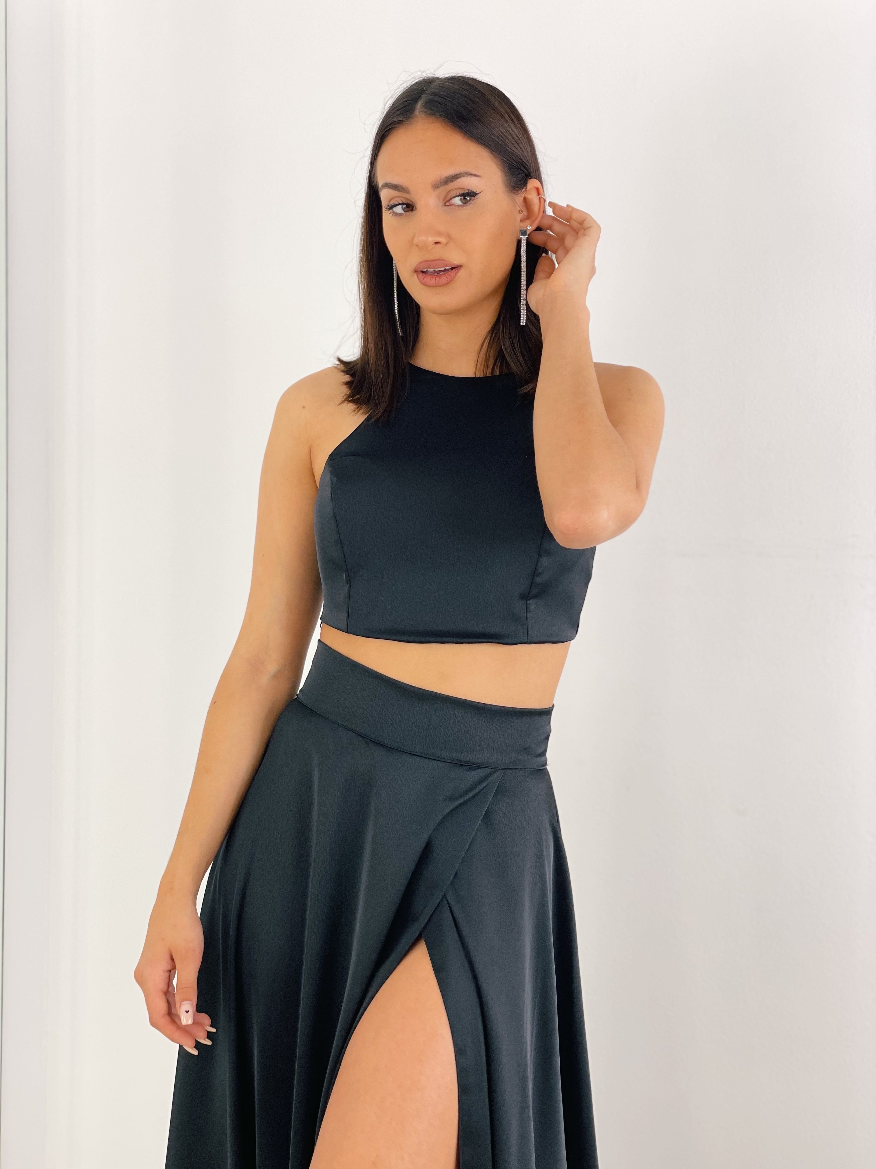 Top crop satén Silvia - Zebra&Maduixa®