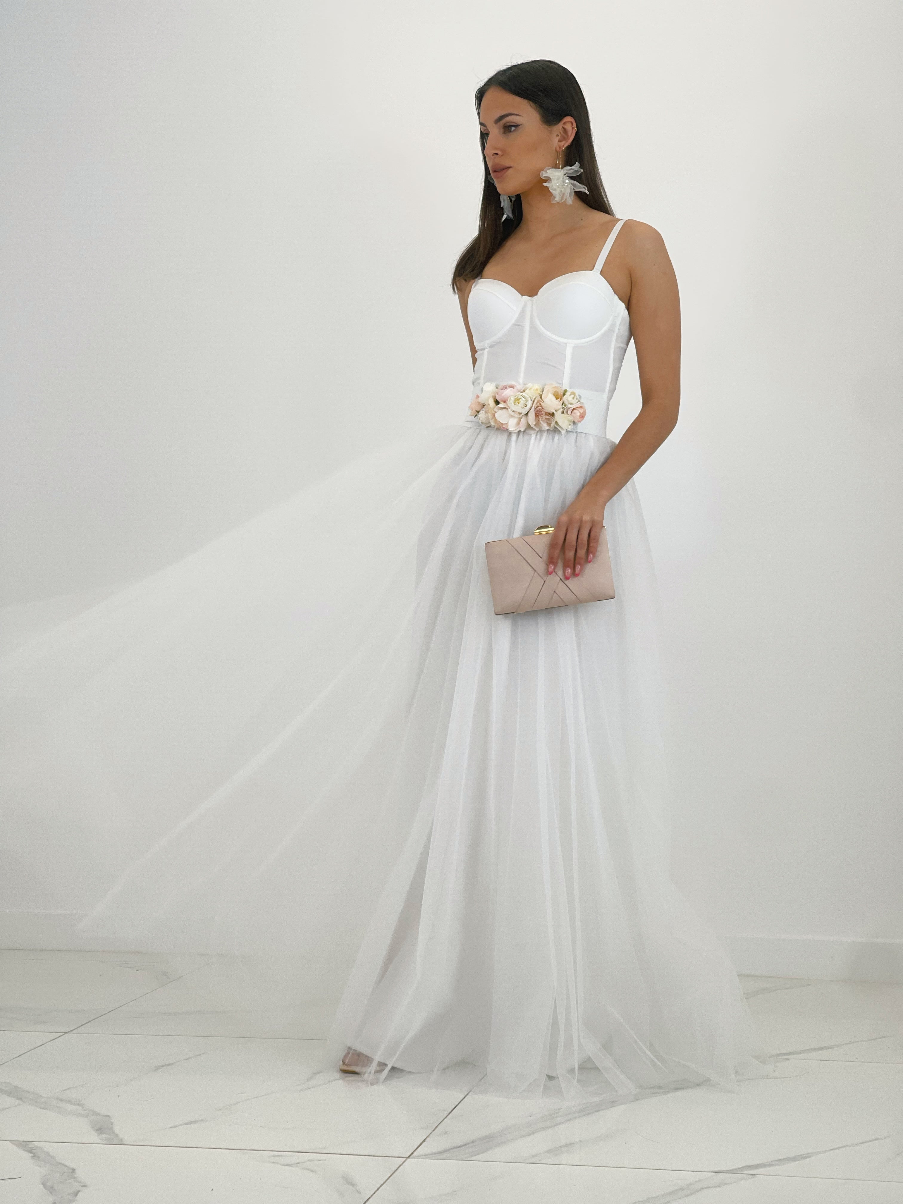 Falda Tul larga Blanco - Zebra&Maduixa®