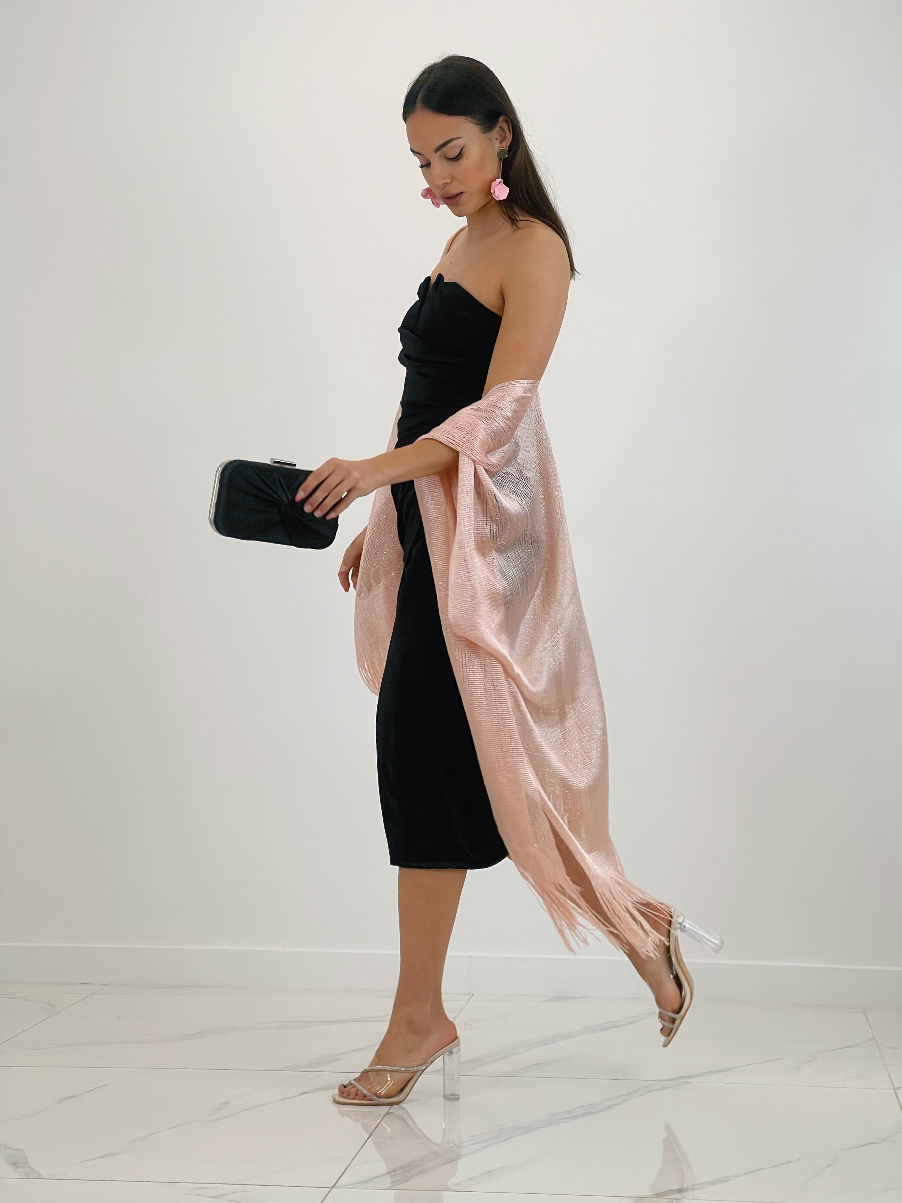 Vestido midi palabra de honor - Zebra&Maduixa®