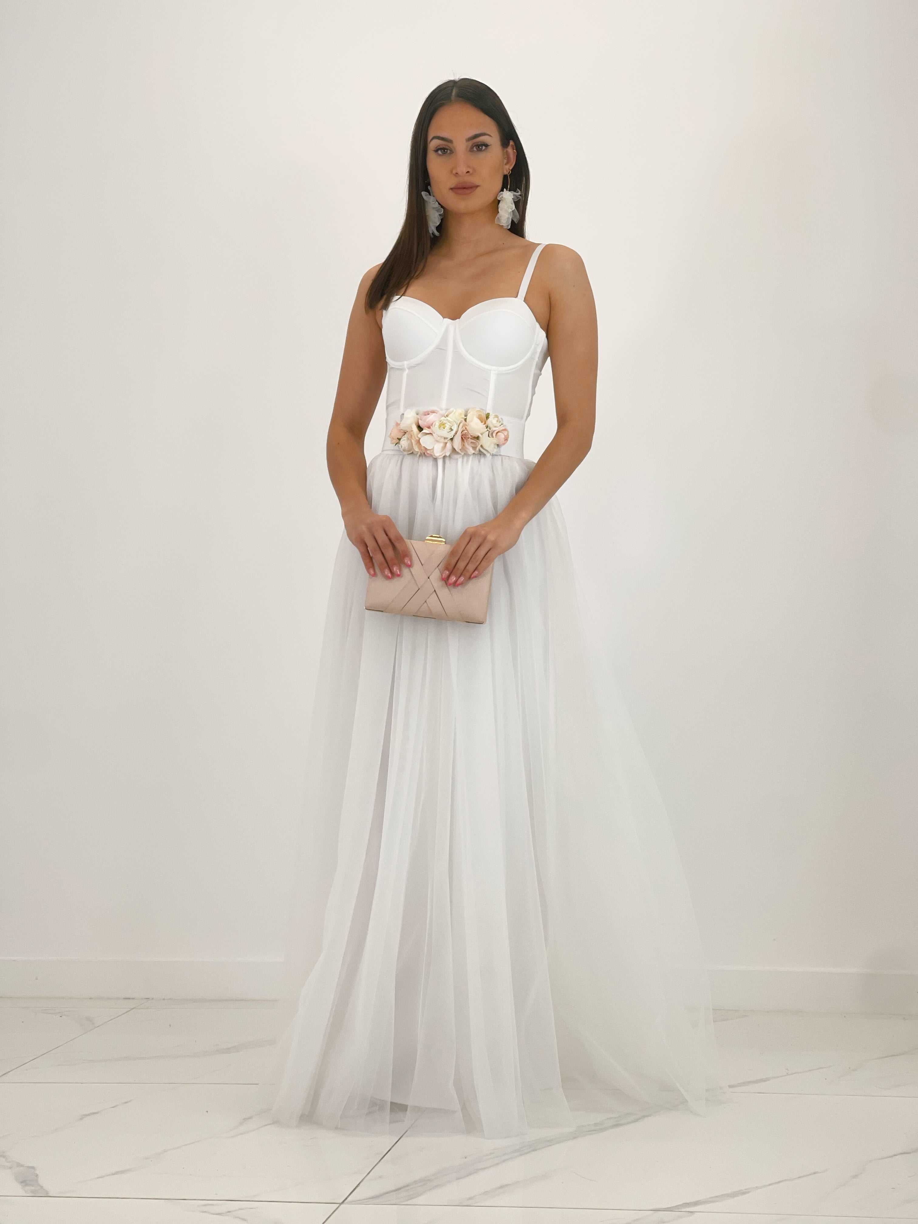 Falda Tul larga Blanco - Zebra&Maduixa®