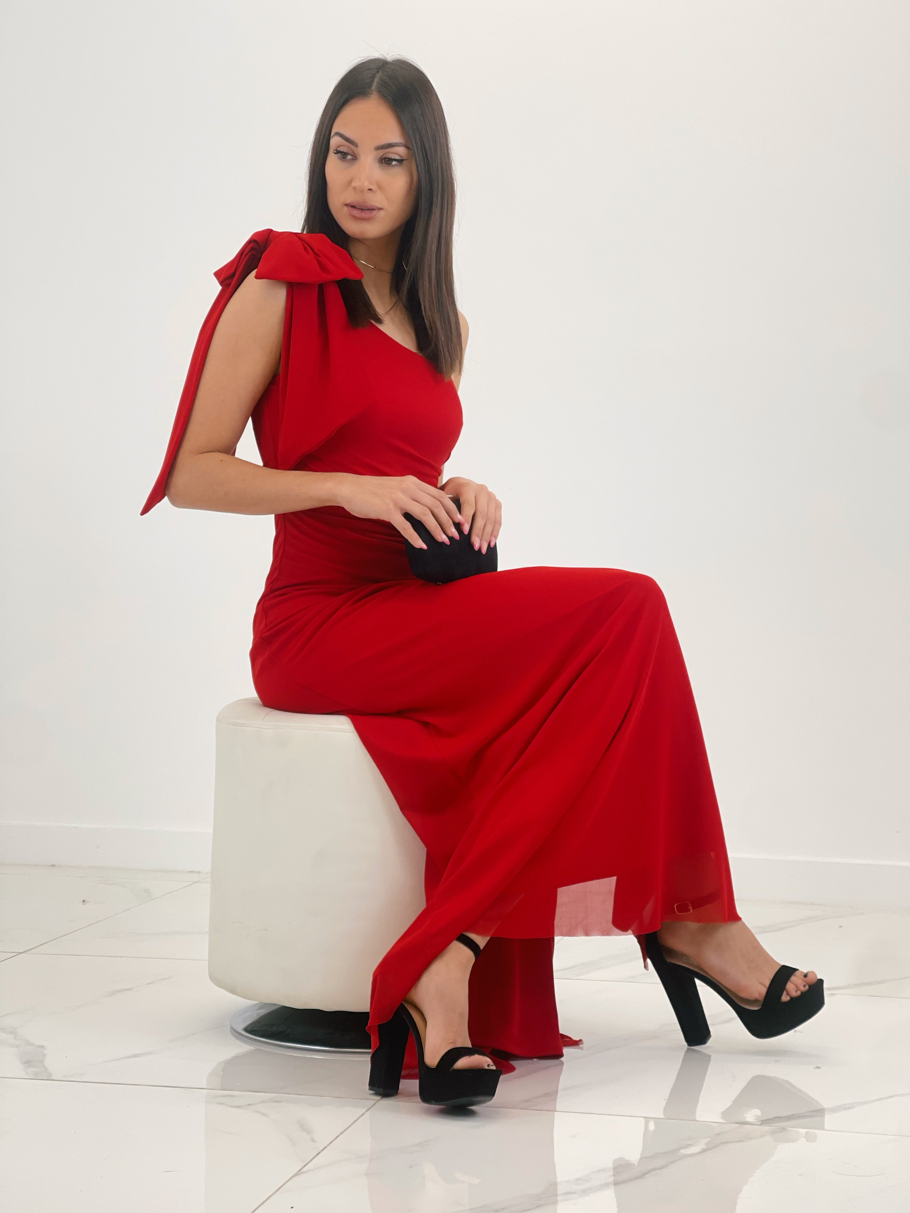 Vestido lazo ceremonia Tamara