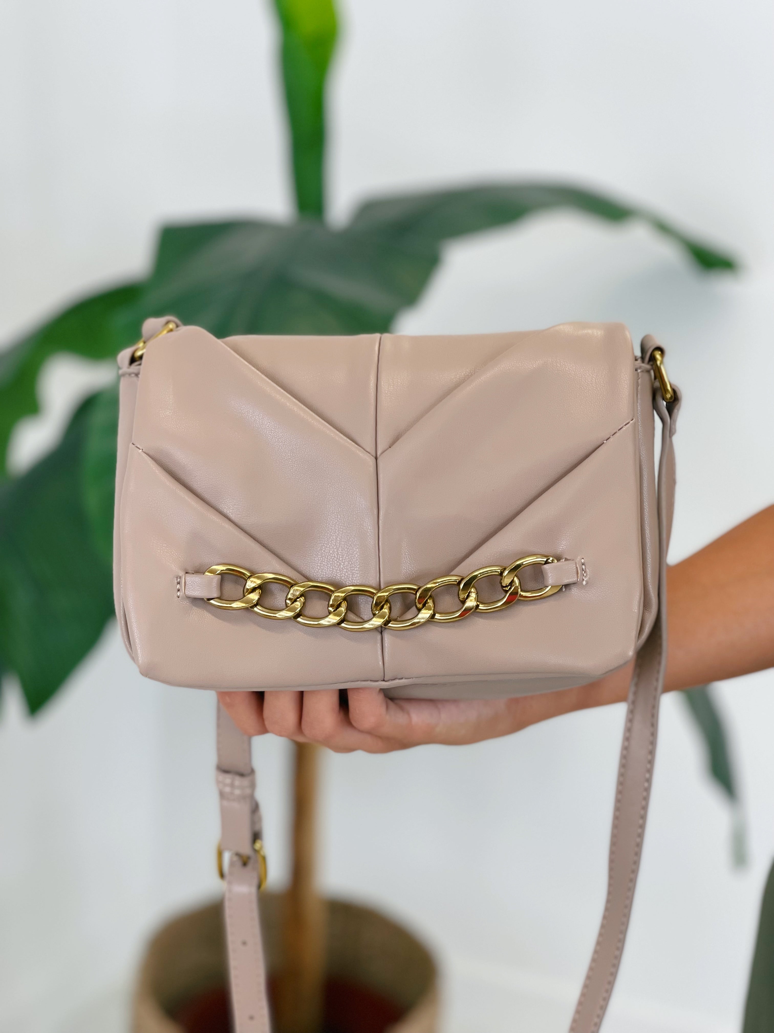 Bolso acolchado con cadena frontal - Zebra&Maduixa®