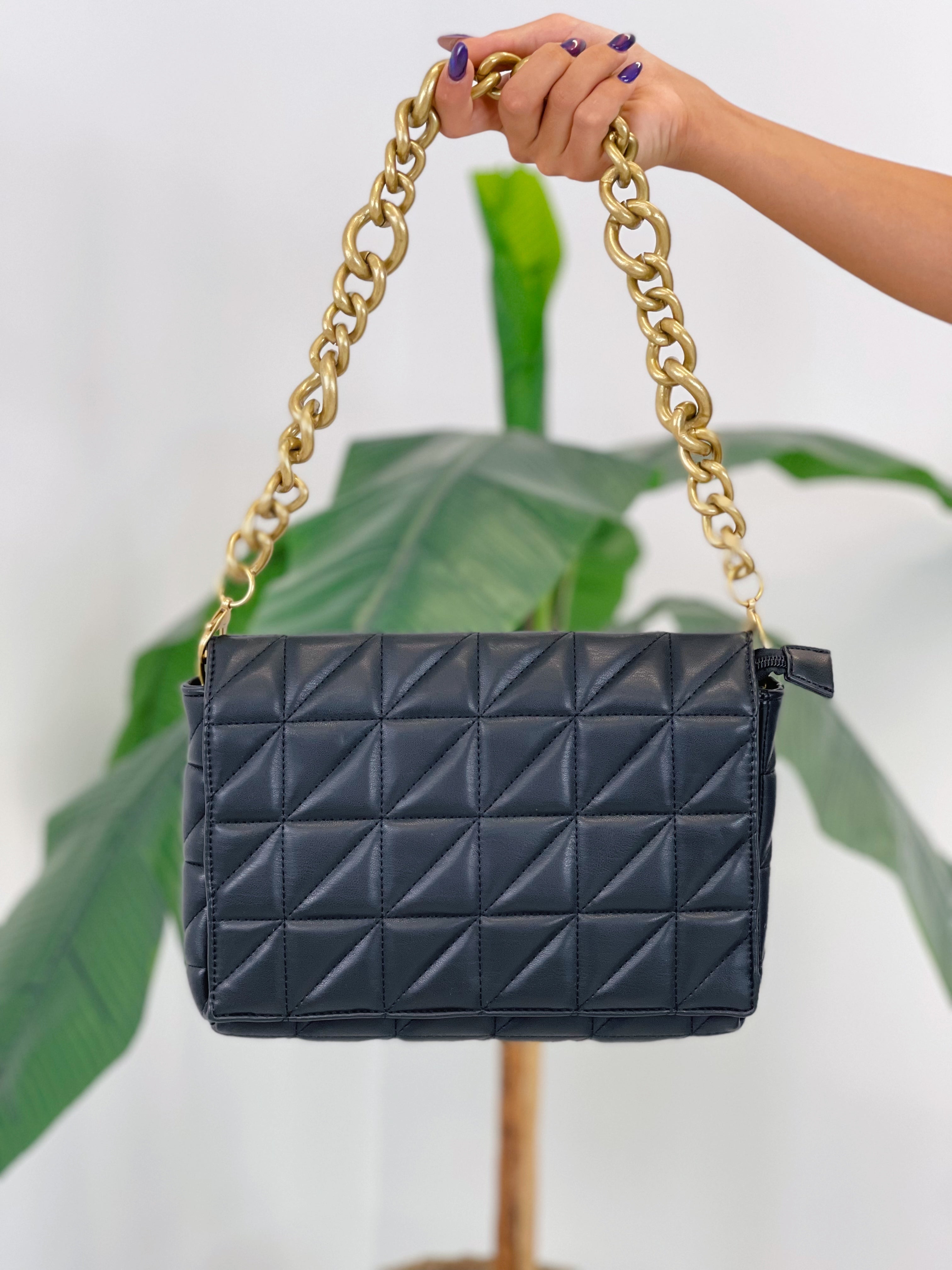 Bolso acolchado cadena gruesa - Zebra&Maduixa®