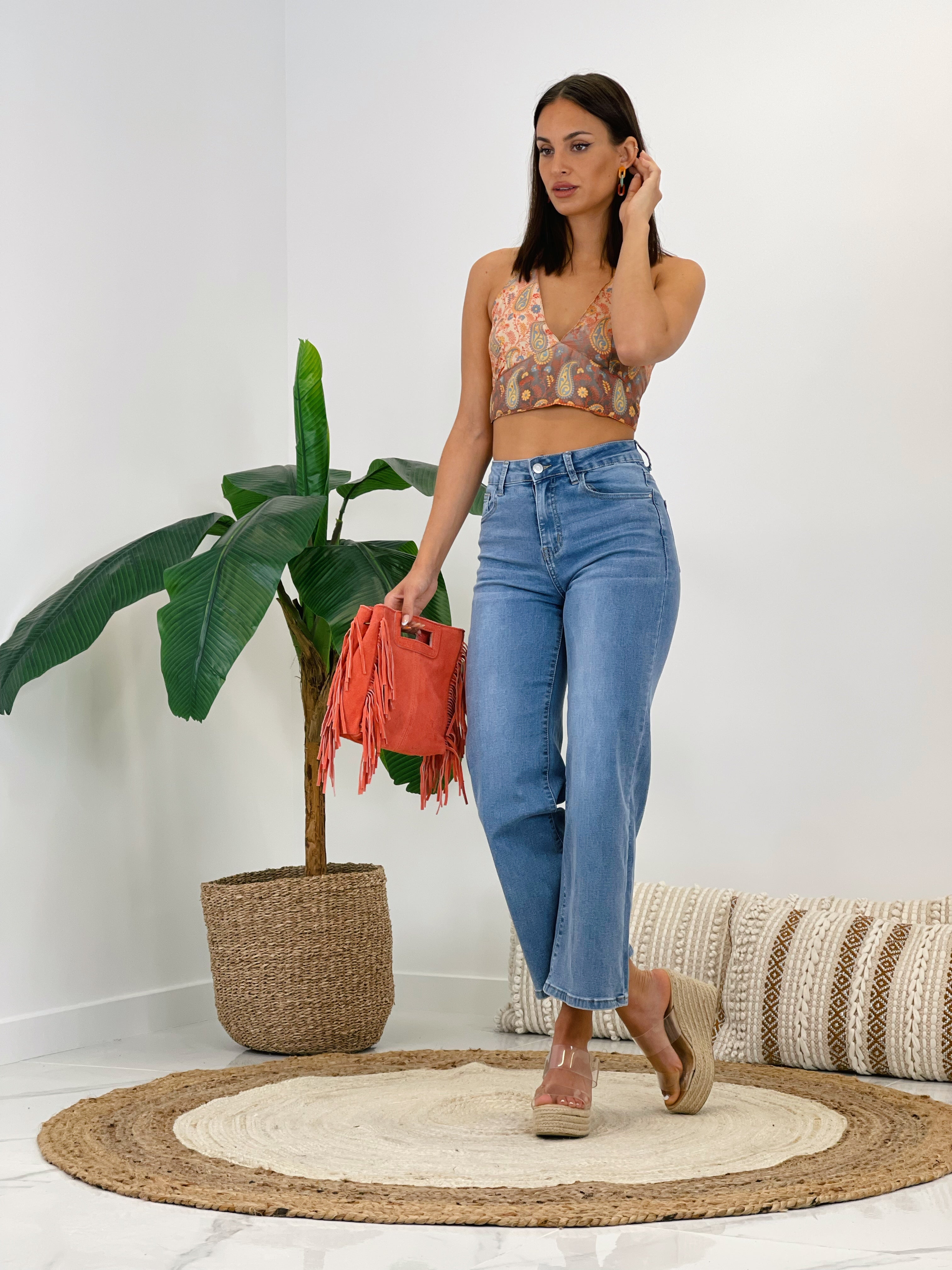 Top crop Boho beige - Zebra&Maduixa®