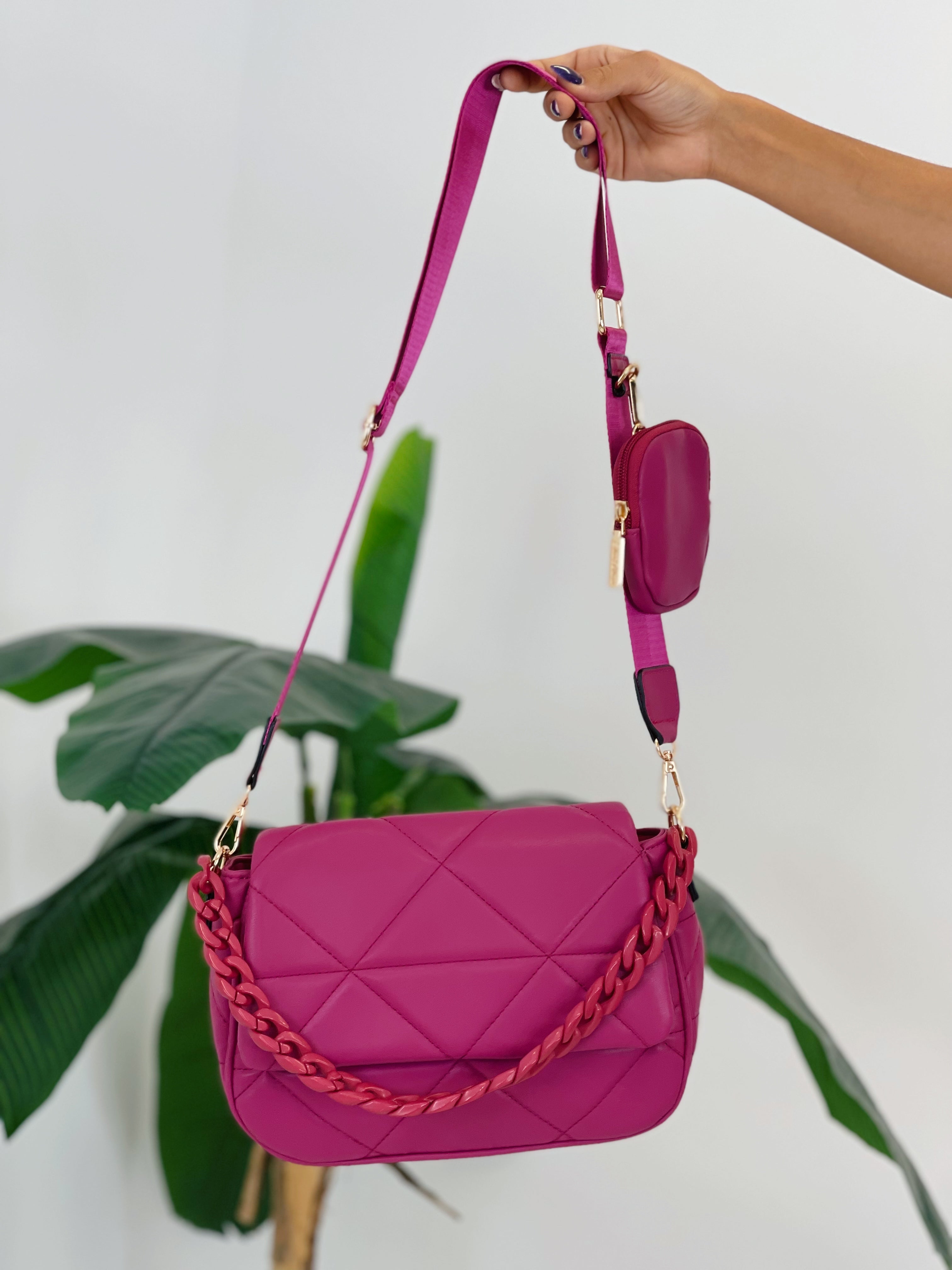 Bolso acolchado cadena cinta - Zebra&Maduixa®