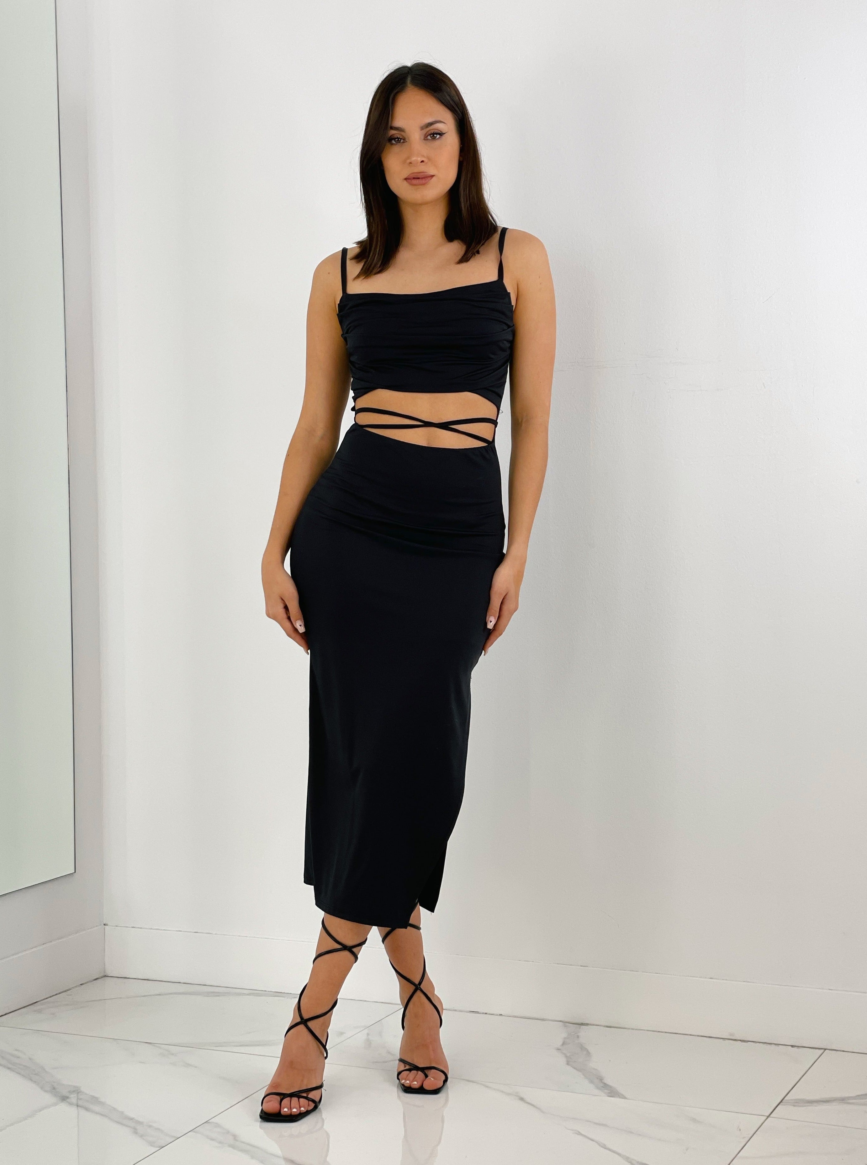 Vestido midi cut out Amara - Zebra&Maduixa®