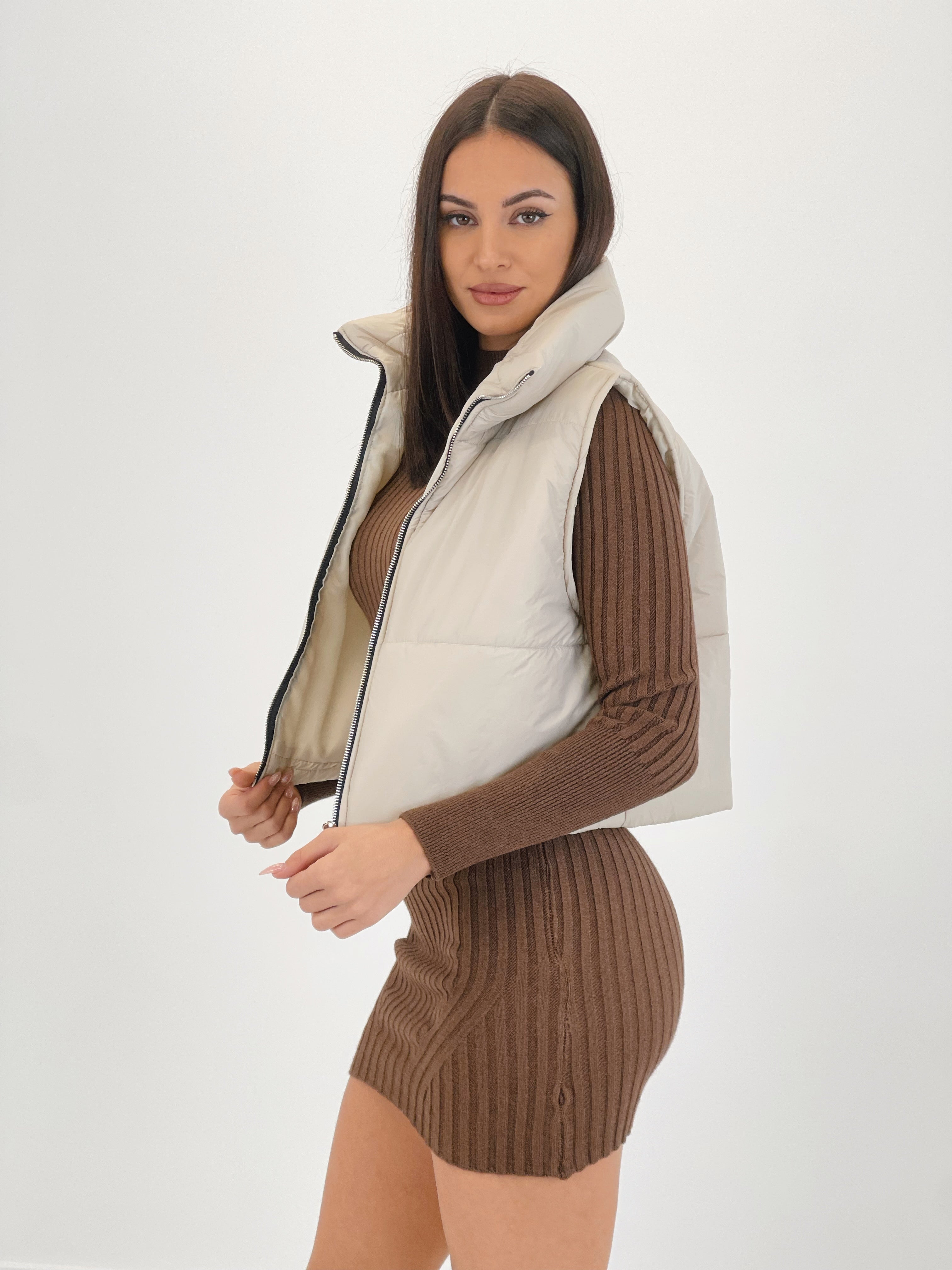 Vestido manga larga punto rib - Zebra&Maduixa®