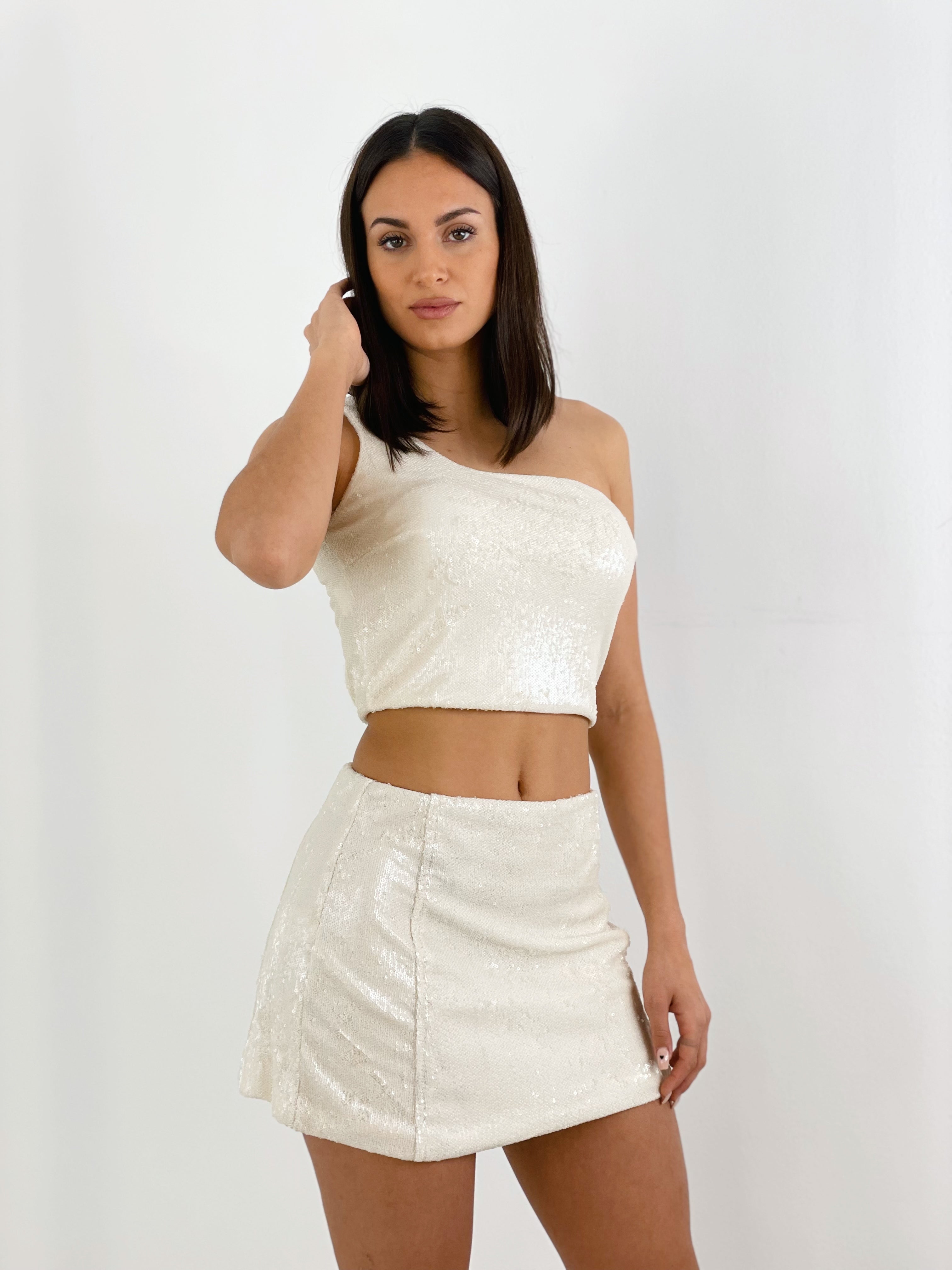 Top asimétrico de lentejuelas - Zebra&Maduixa®