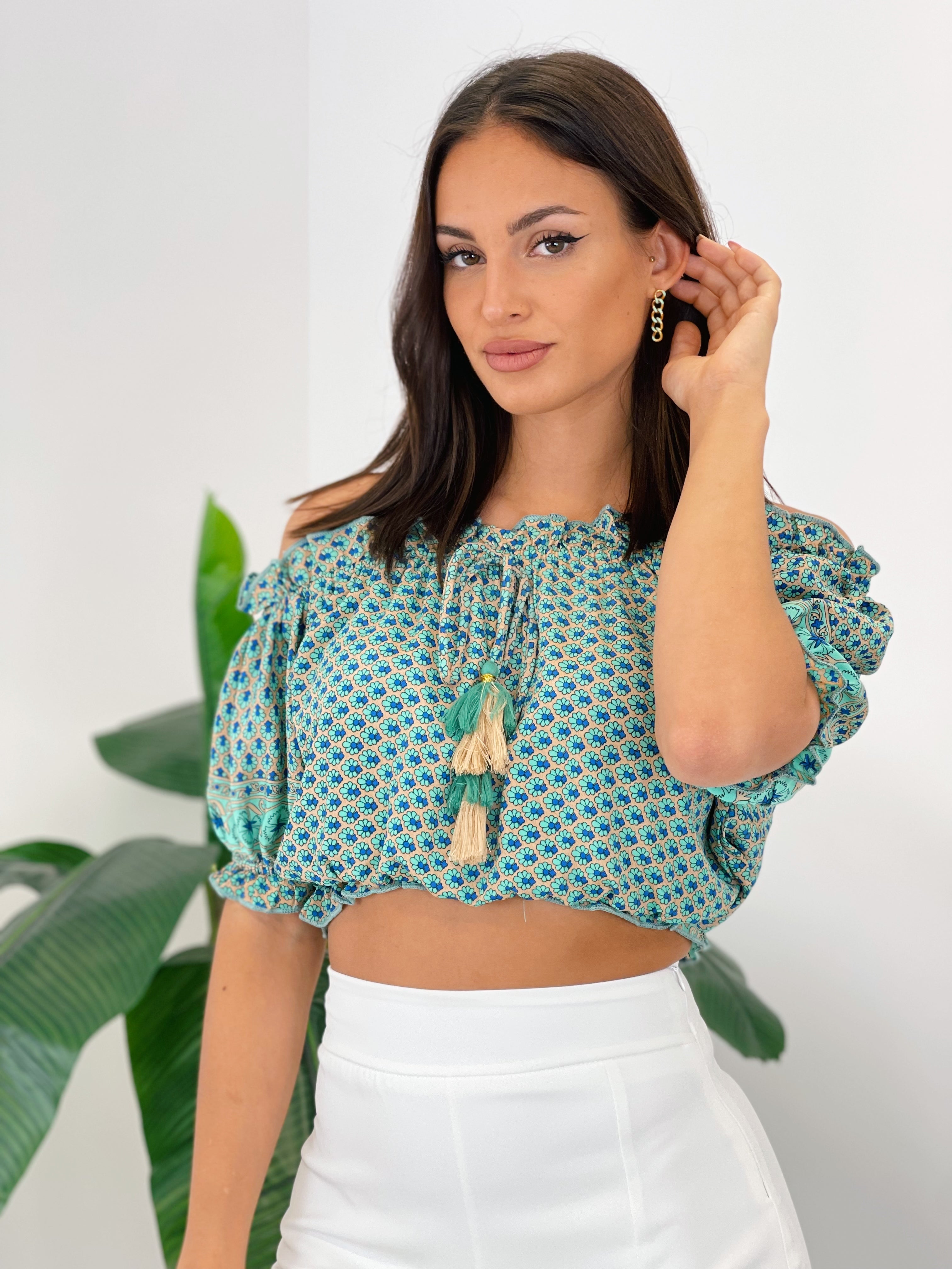 Top escote bardot Boho - Zebra&Maduixa®