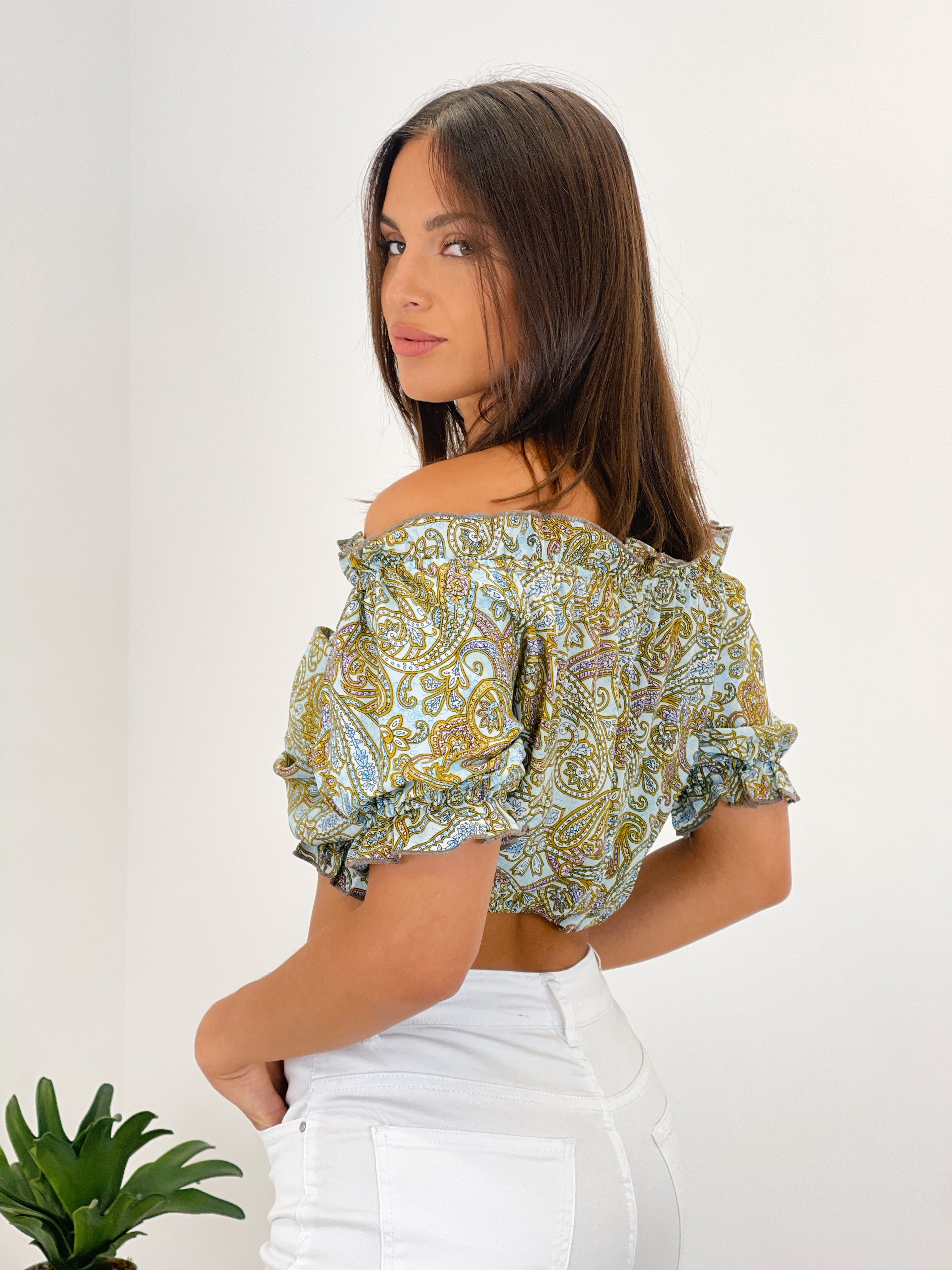 Top escote bardot Boho - Zebra&Maduixa®