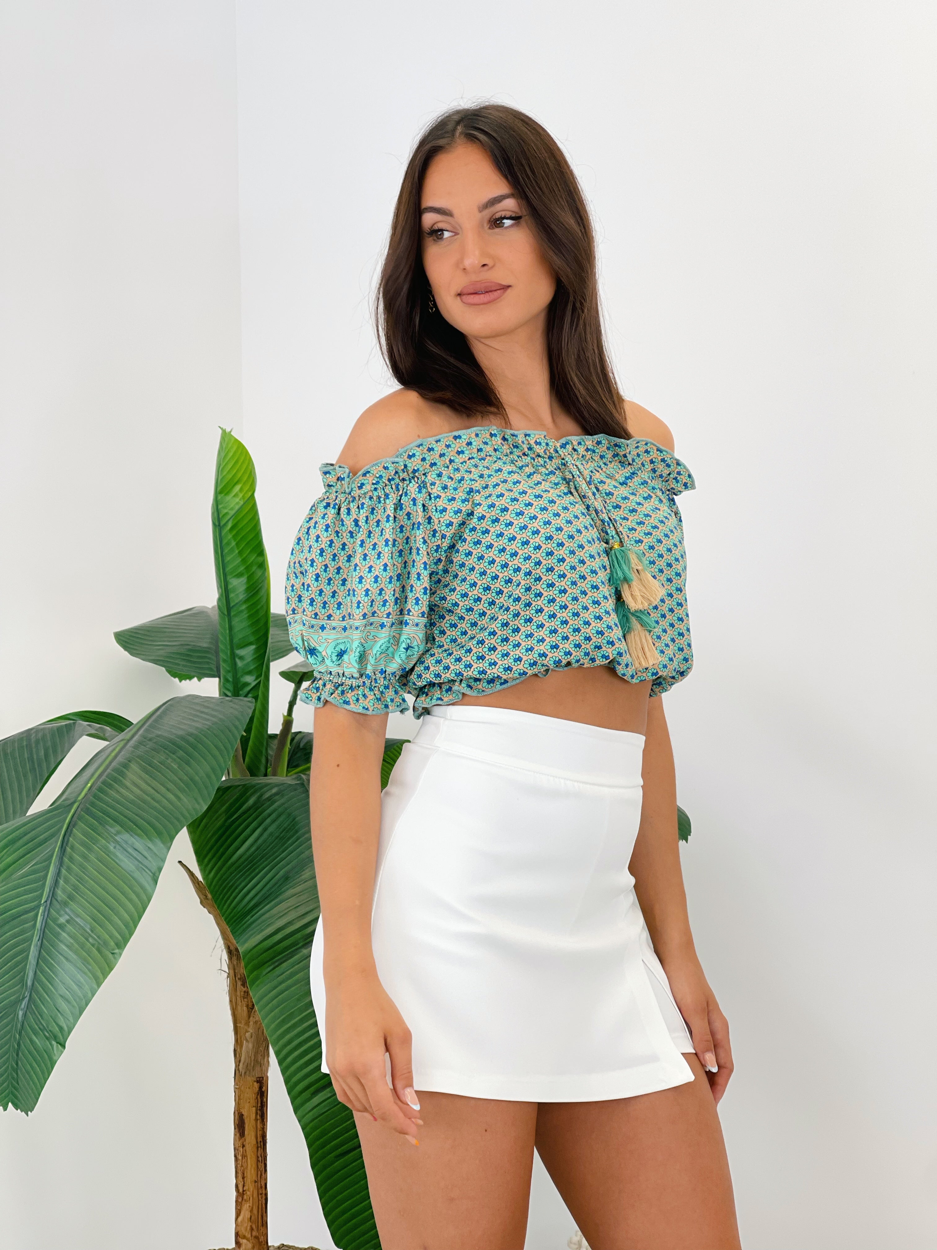 Top escote bardot Boho - Zebra&Maduixa®