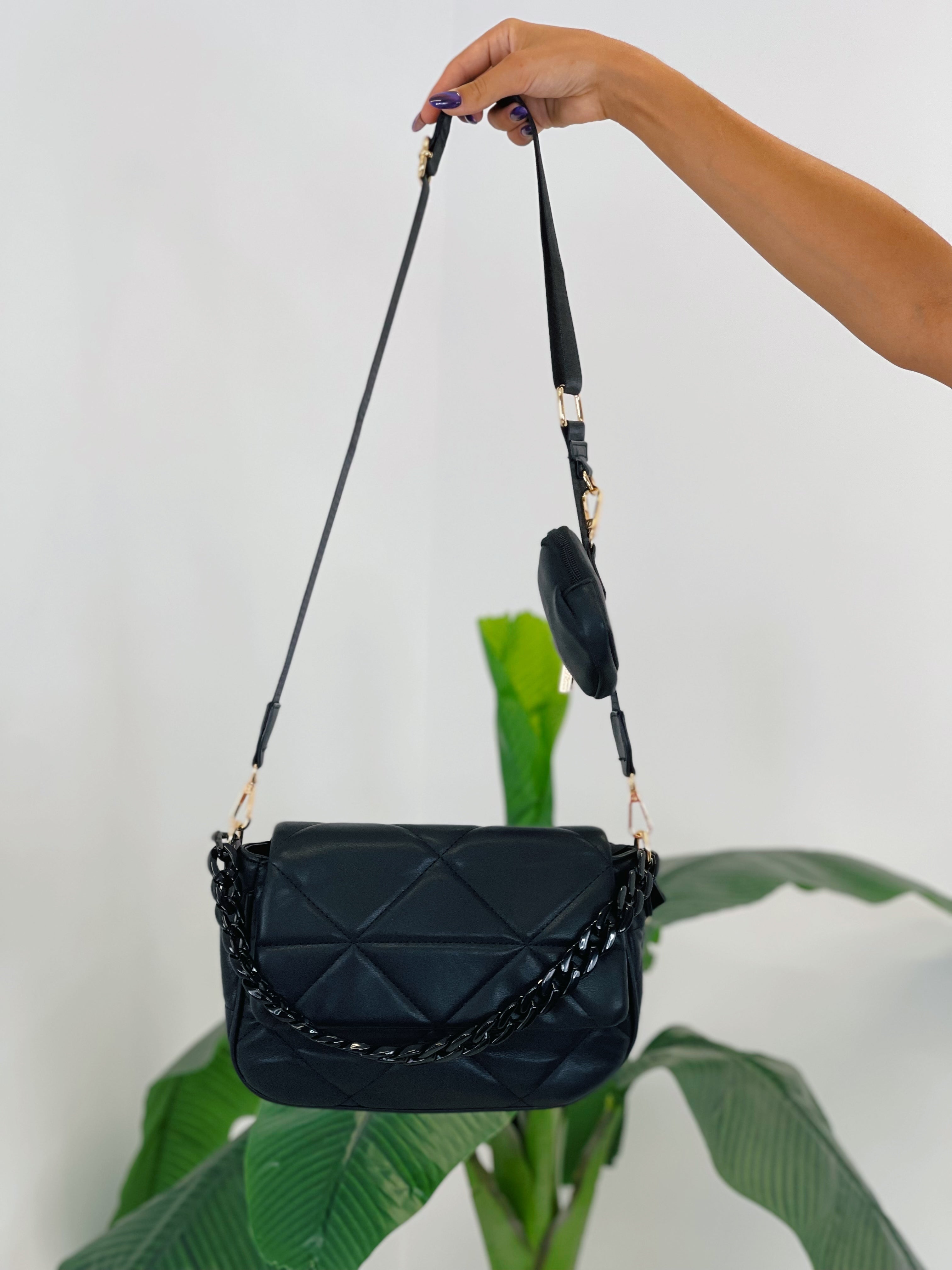 Bolso acolchado cadena cinta - Zebra&Maduixa®