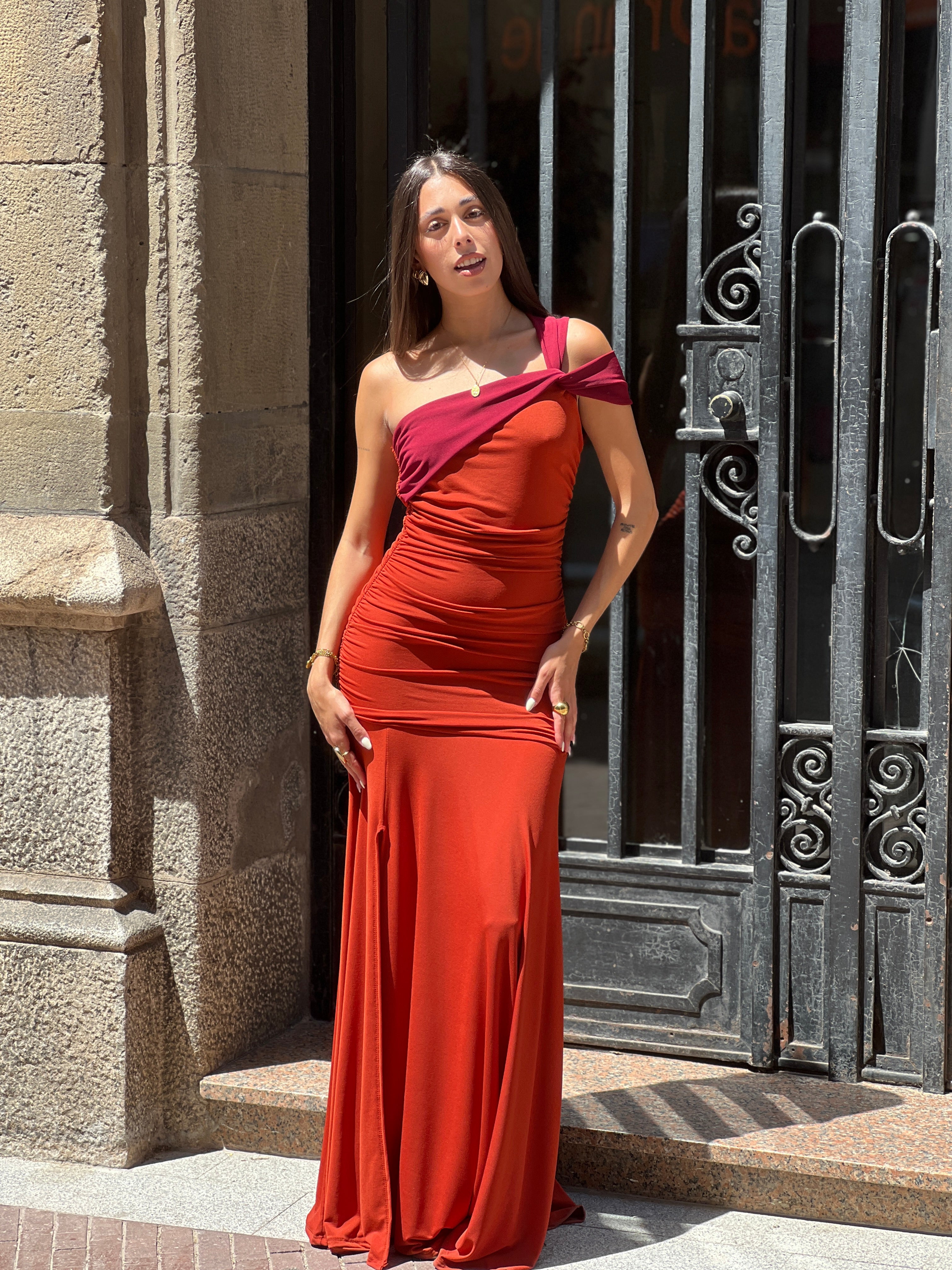 Vestido bilcolor Bianca