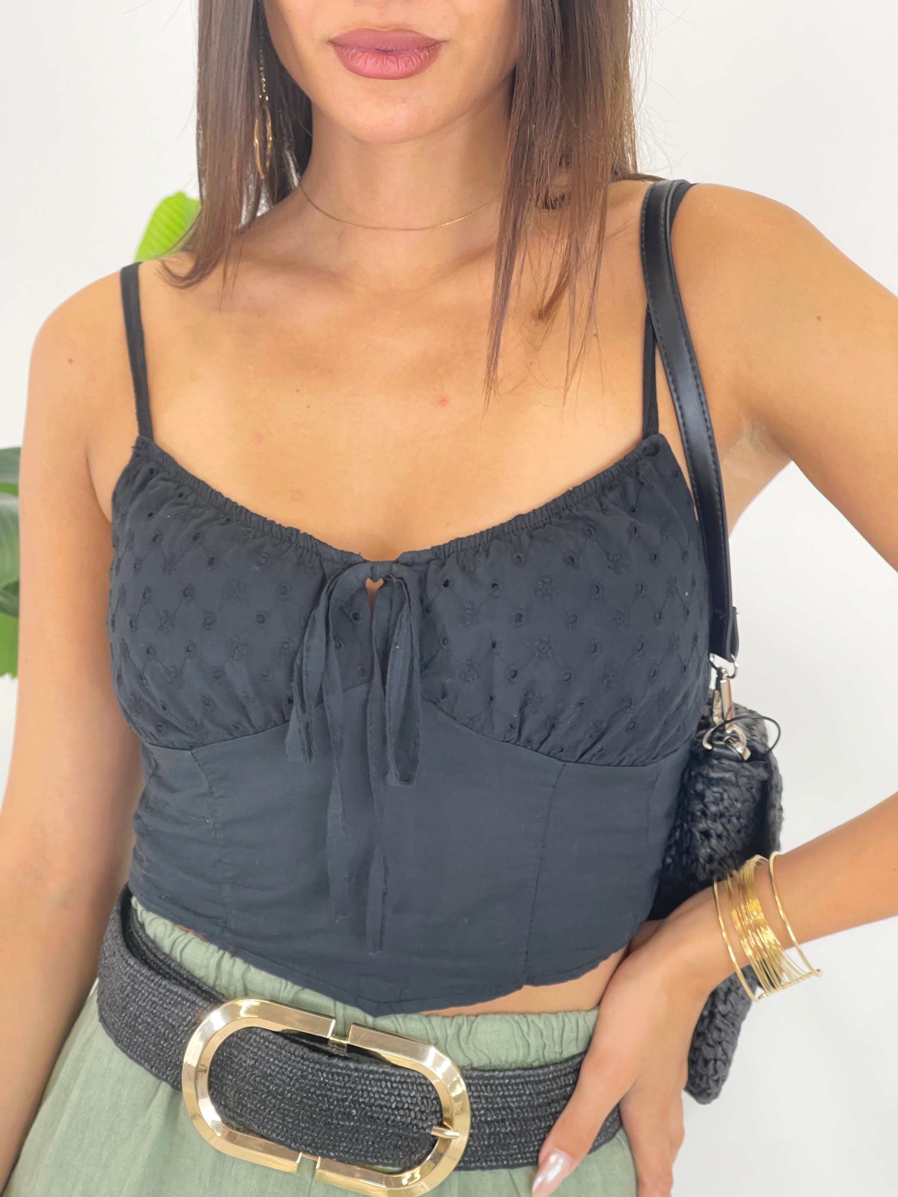 Binibeca embroidered corset top