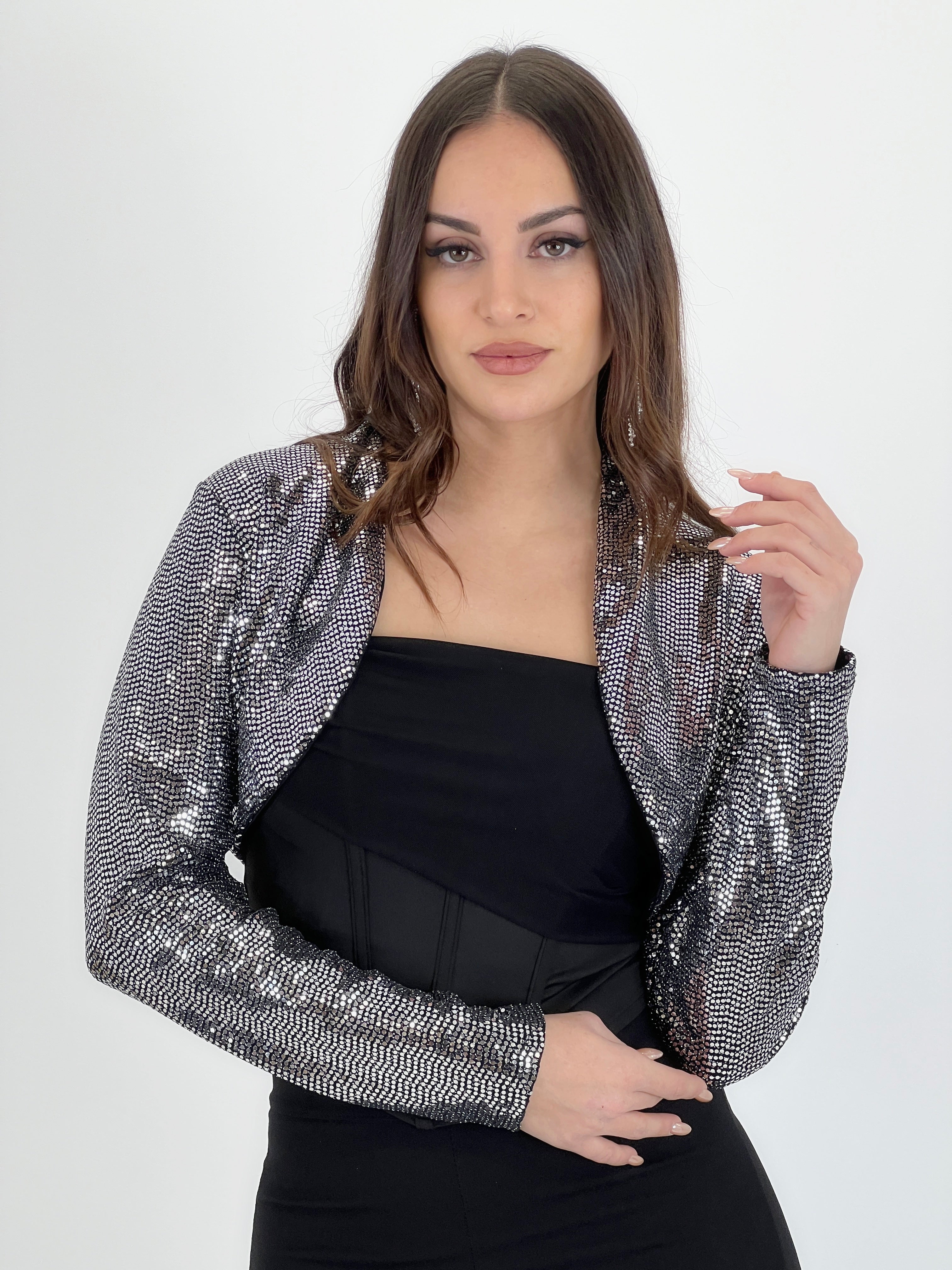Chaqueta crop lentejuelas - Zebra&Maduixa®