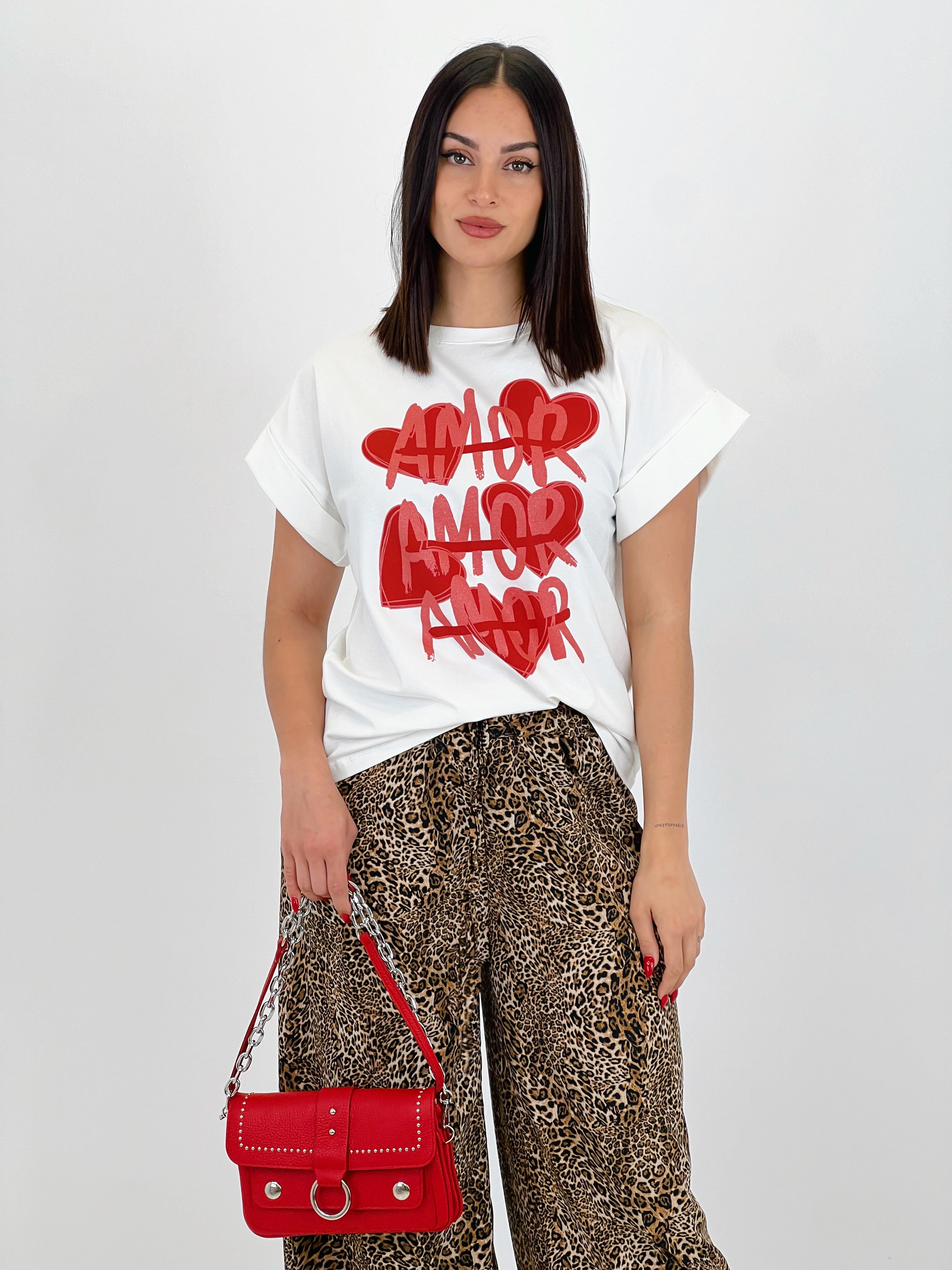 Love love printed t-shirt