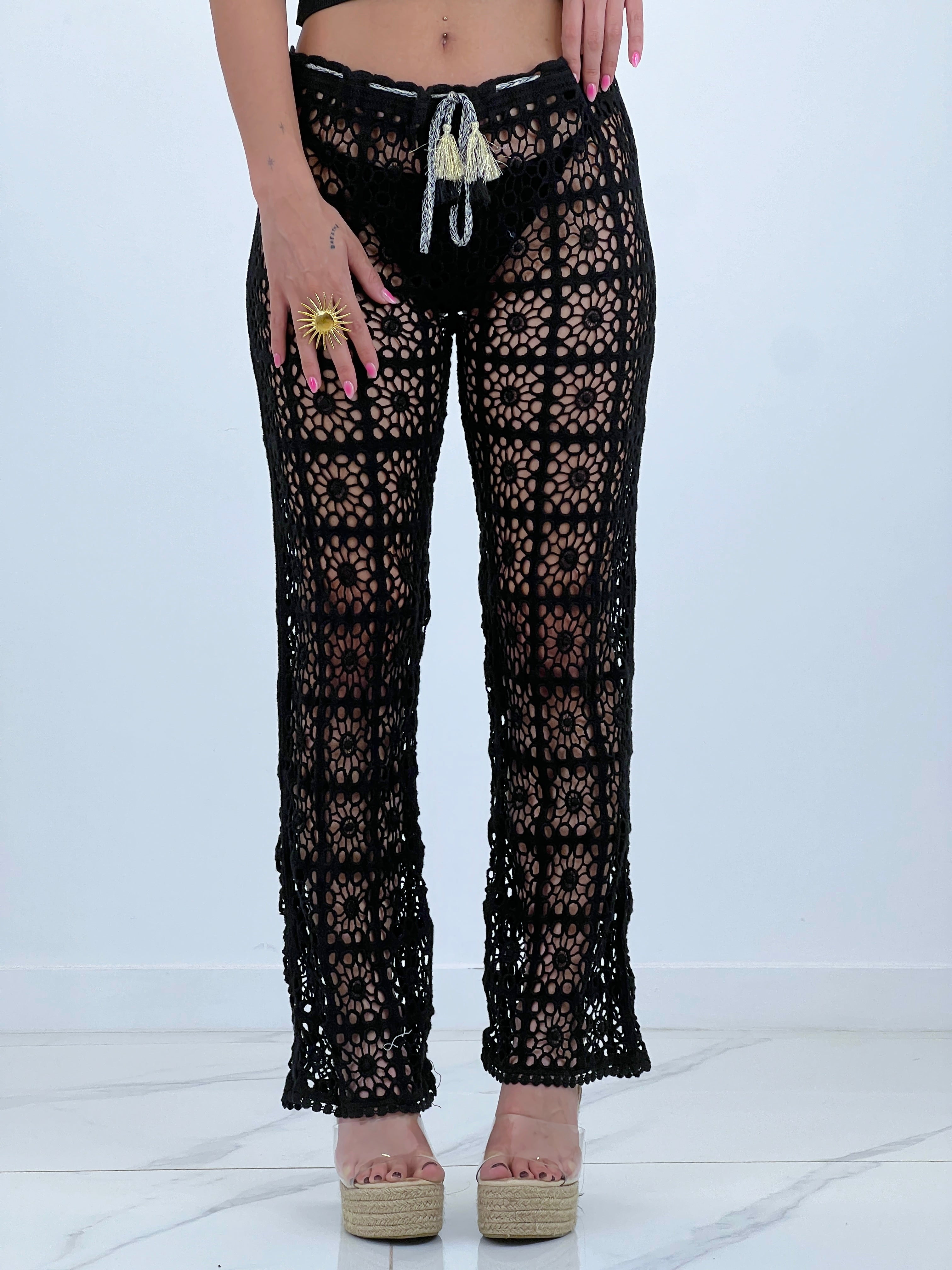 Pantaló calat de croché