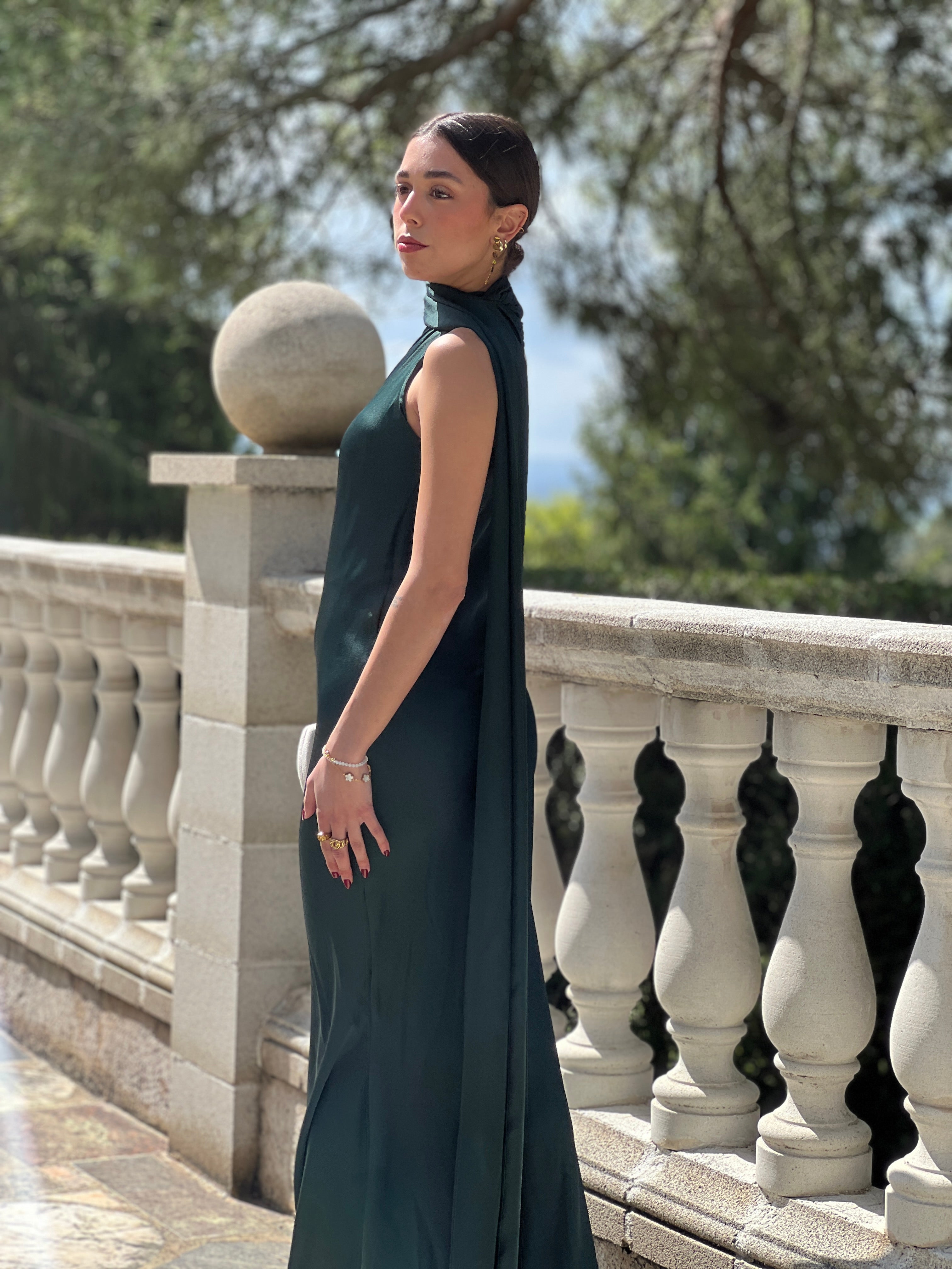 Vestido raso choker Priscila - Zebra&Maduixa®