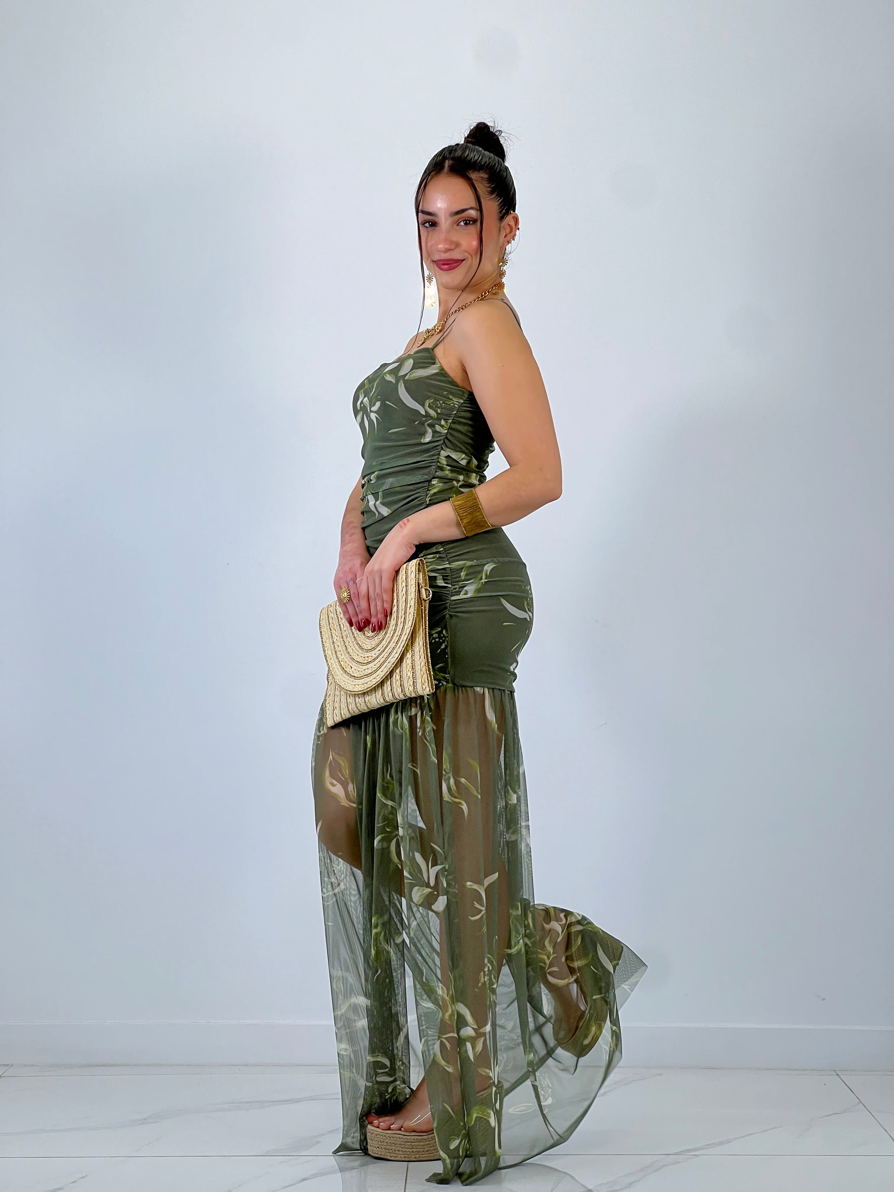 Vestit estampat tul Charlotte