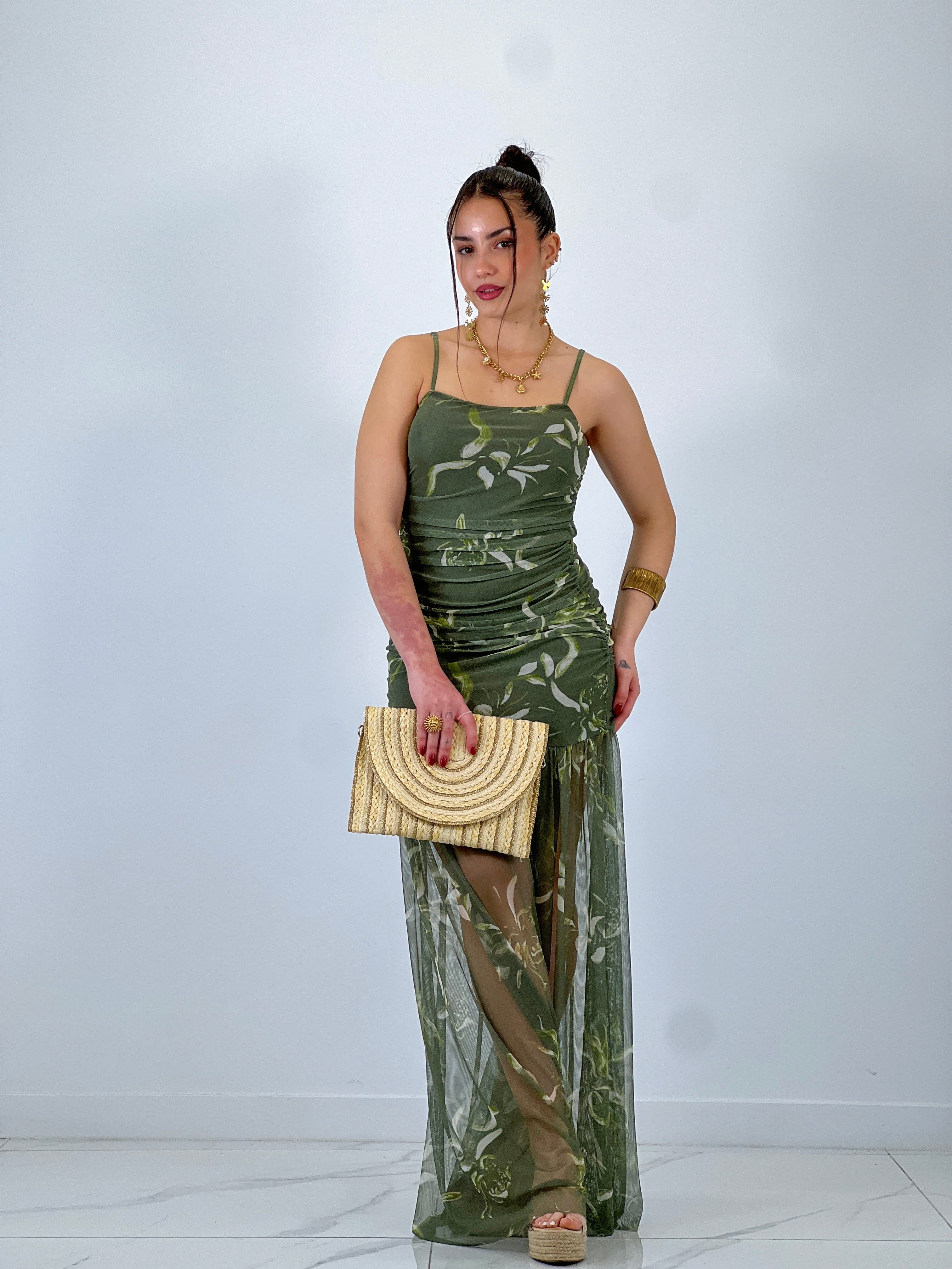 Vestit estampat tul Charlotte