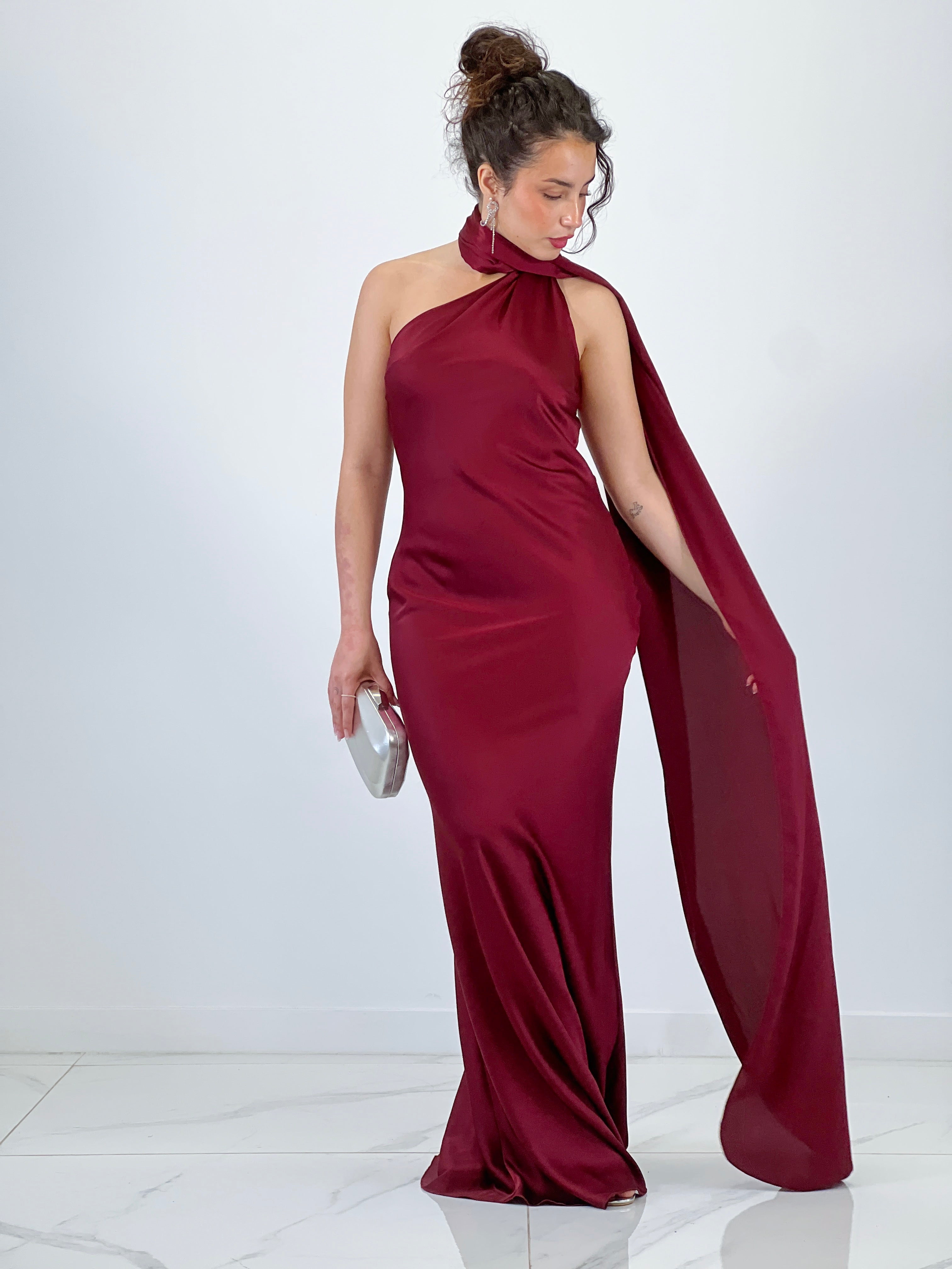 Vestido raso choker Priscila - Zebra&Maduixa®