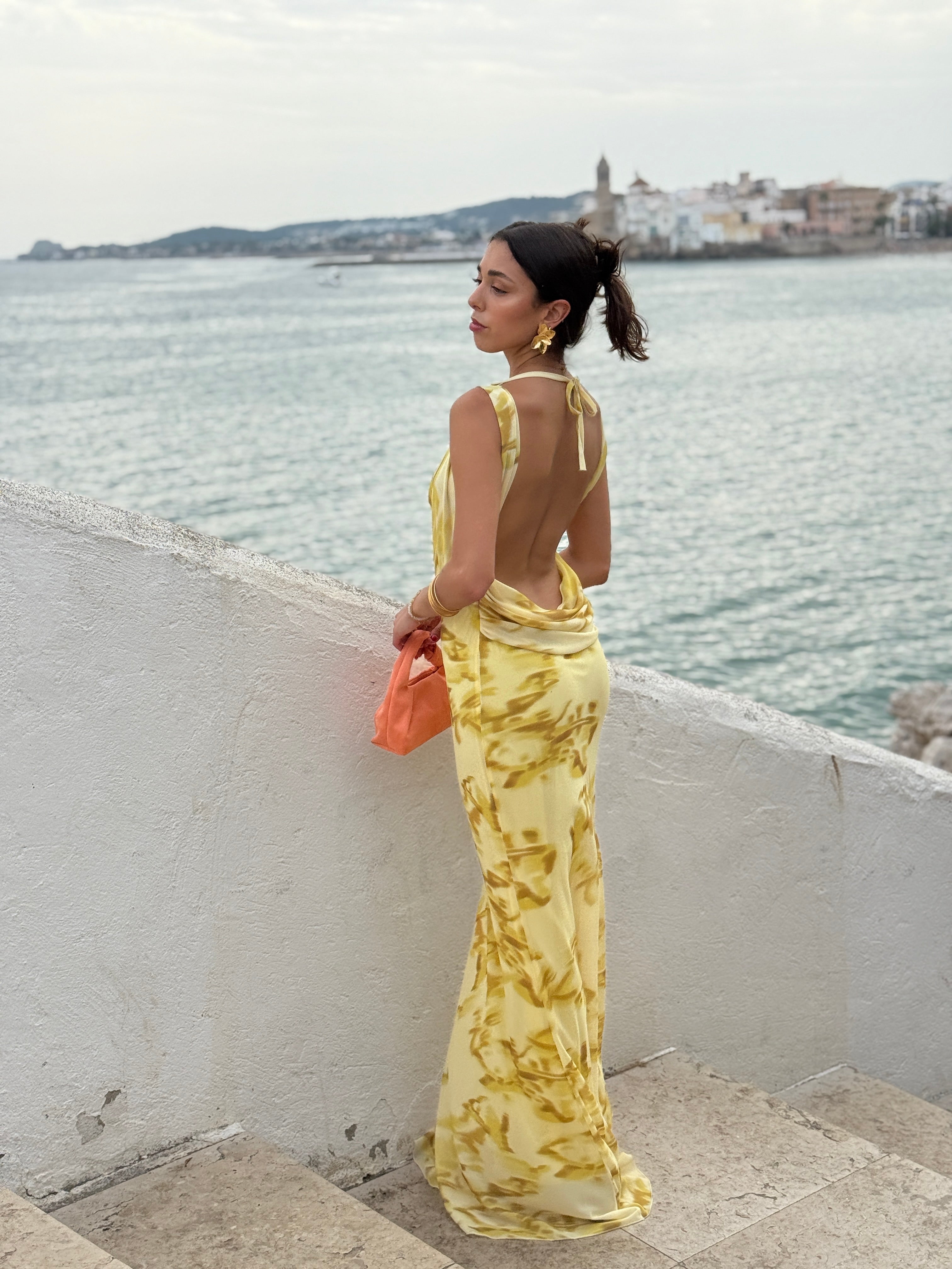 Vestido estampado drapeado Ona - Zebra&Maduixa®