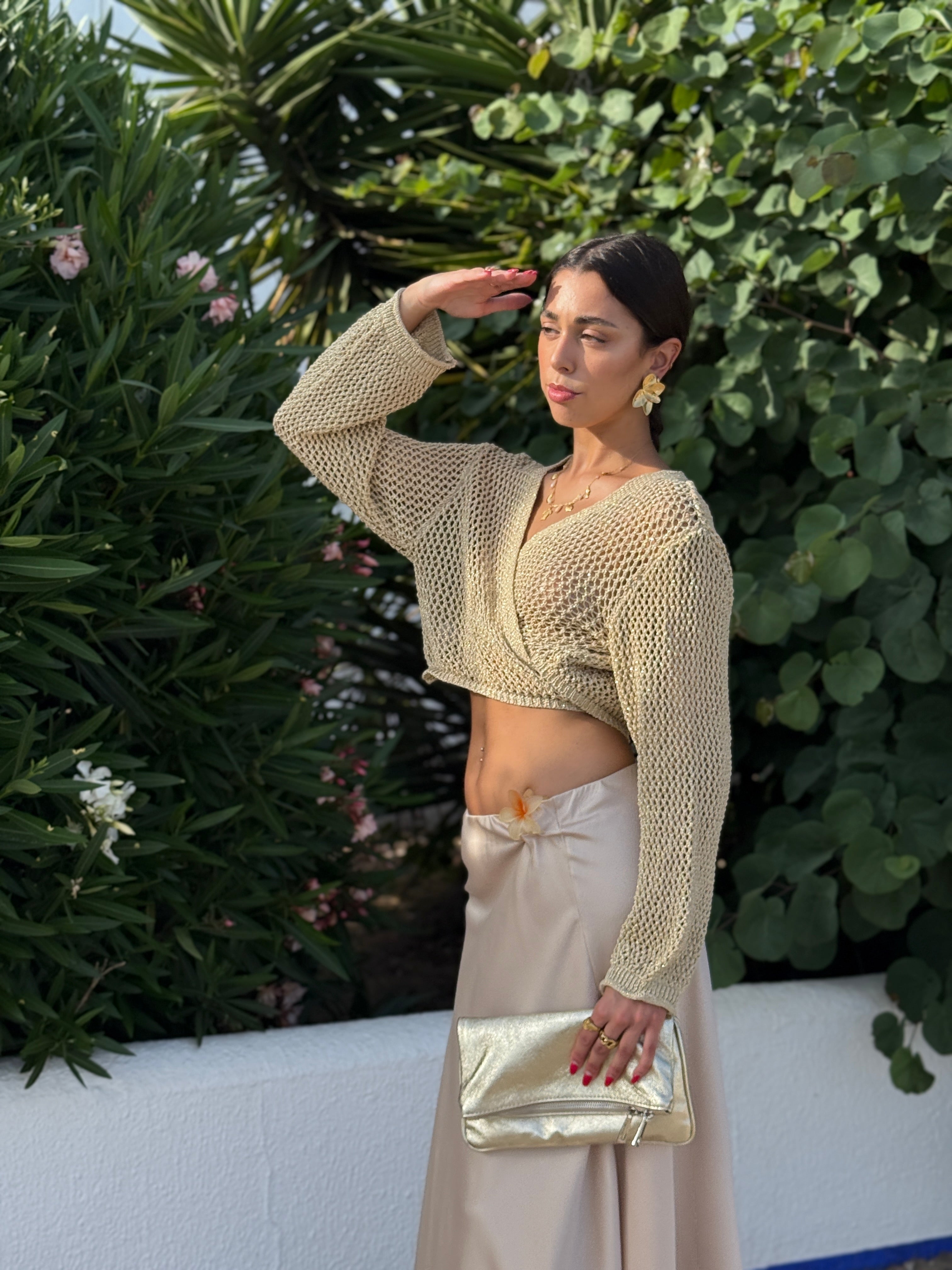 Torera de punt metal·litzada