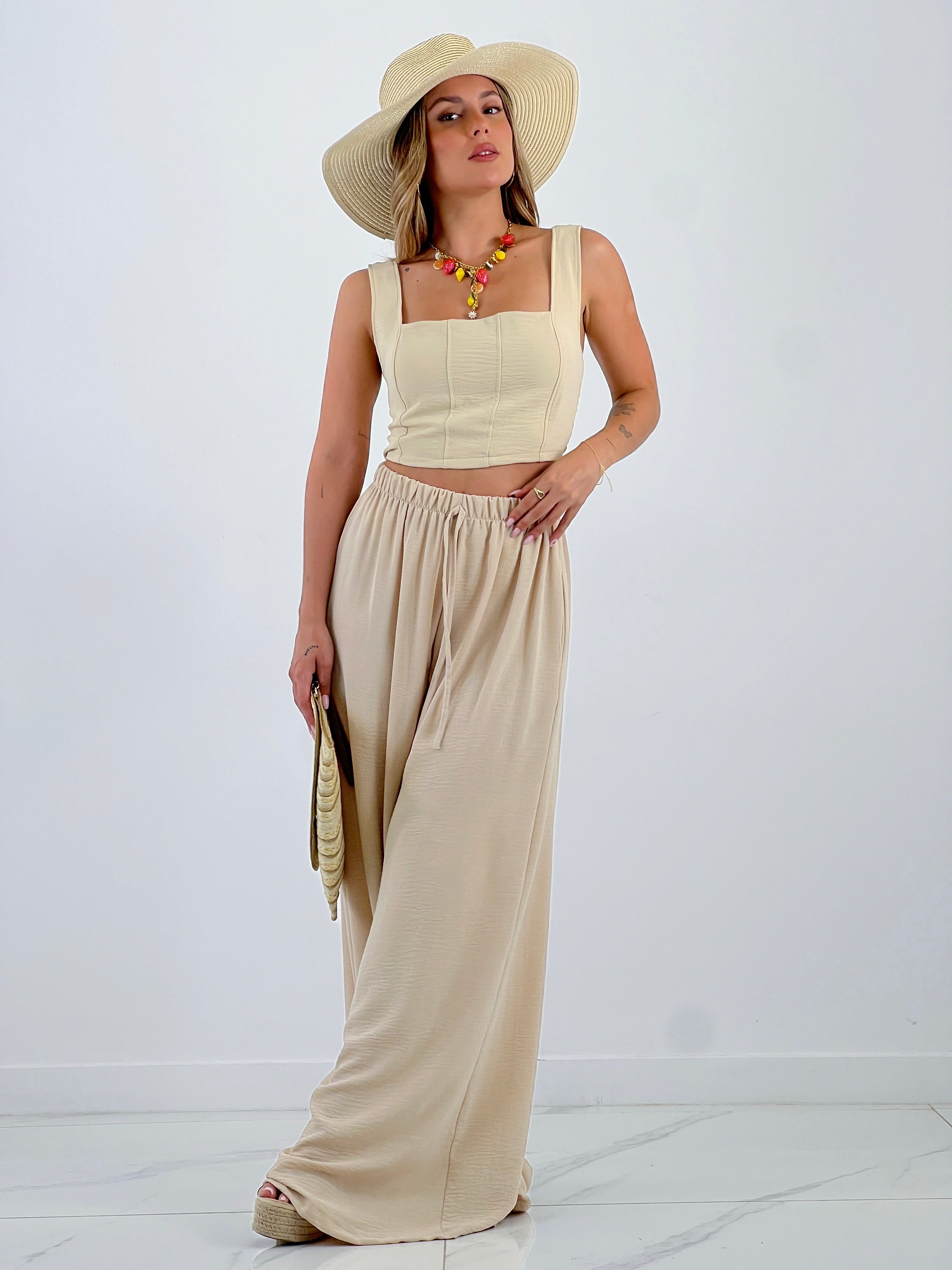 Cristina top and pants set