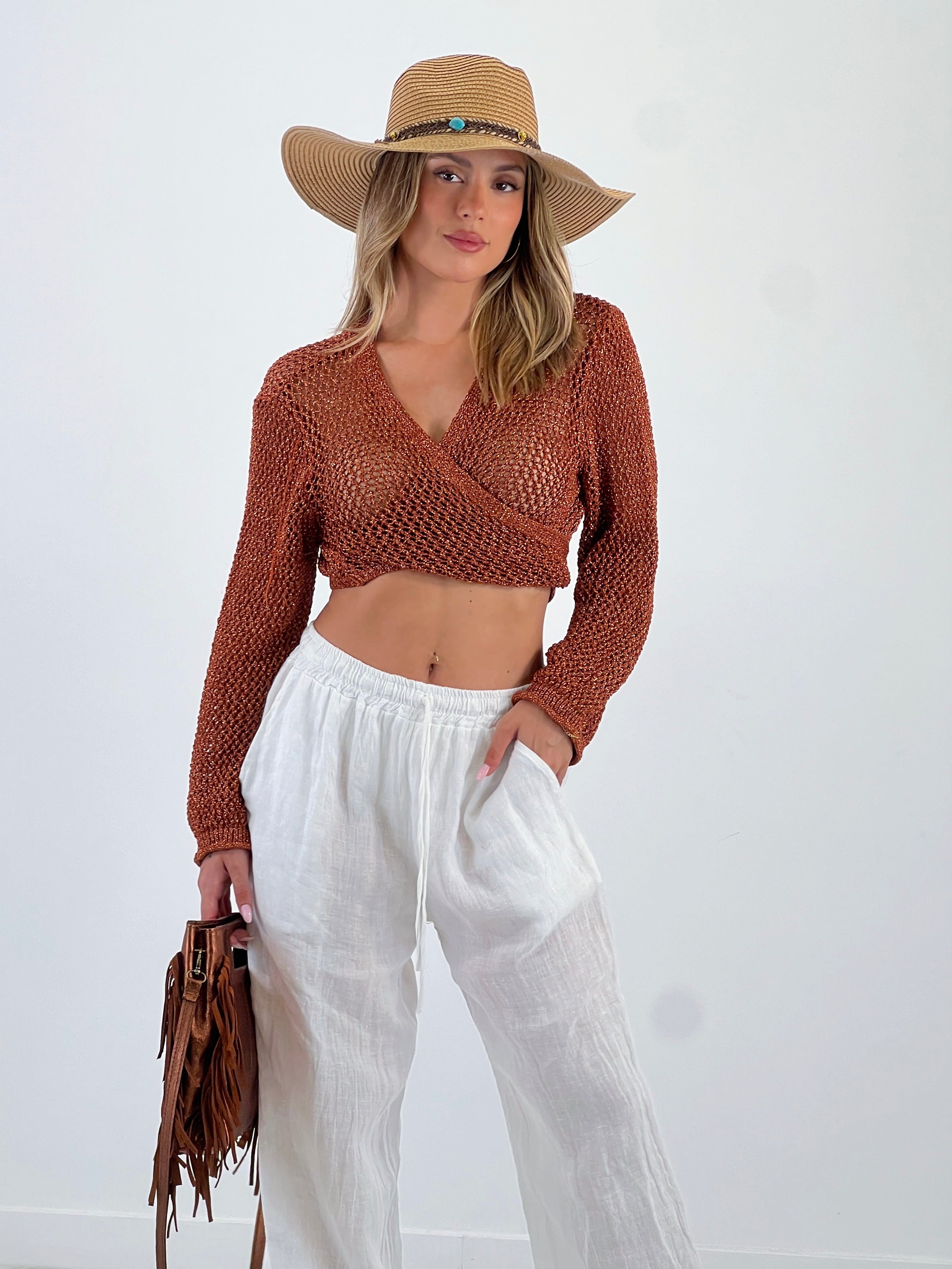 Torera de punt metal·litzada