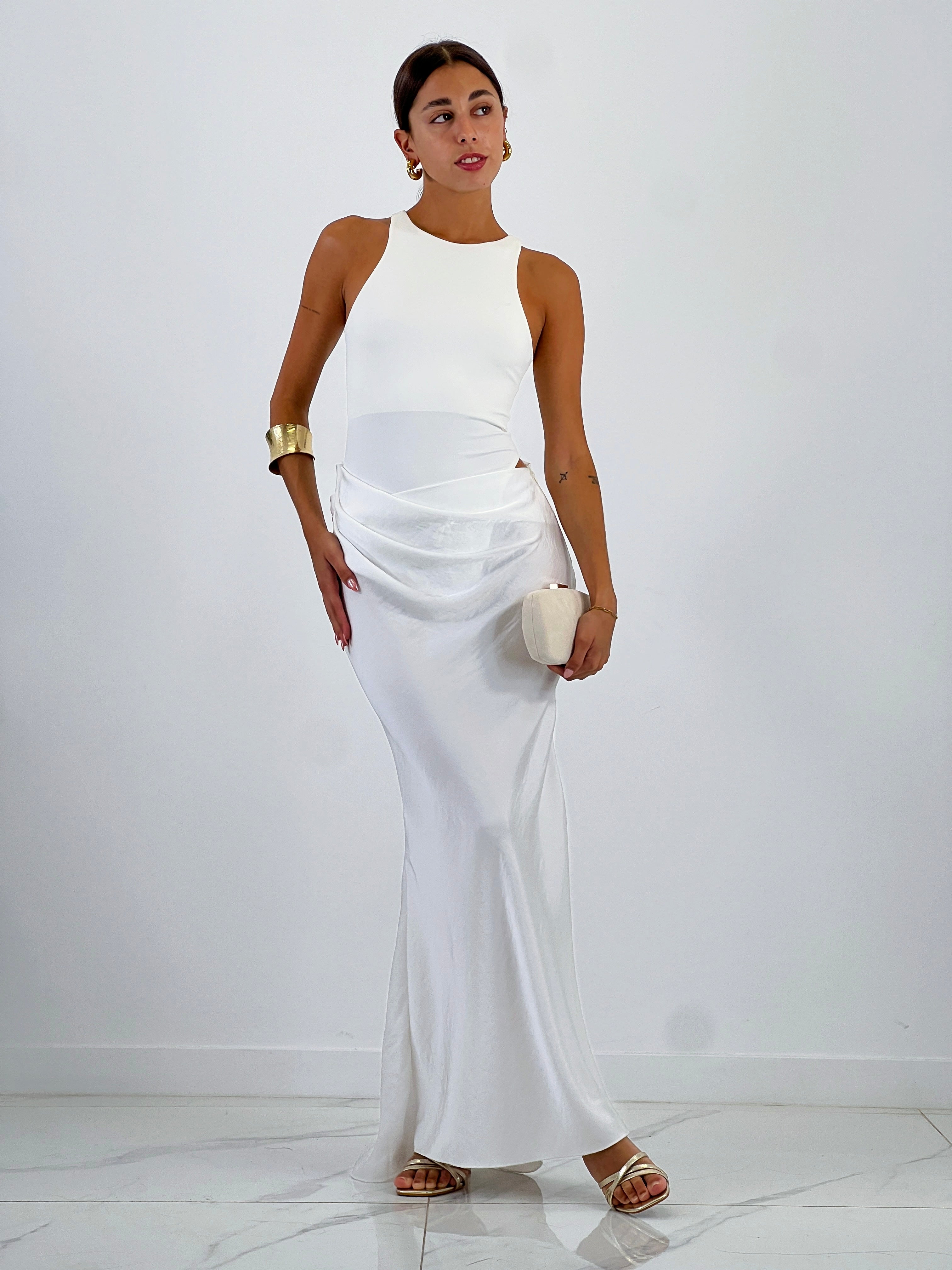 Vestido combinado raso Ania - Zebra&Maduixa®