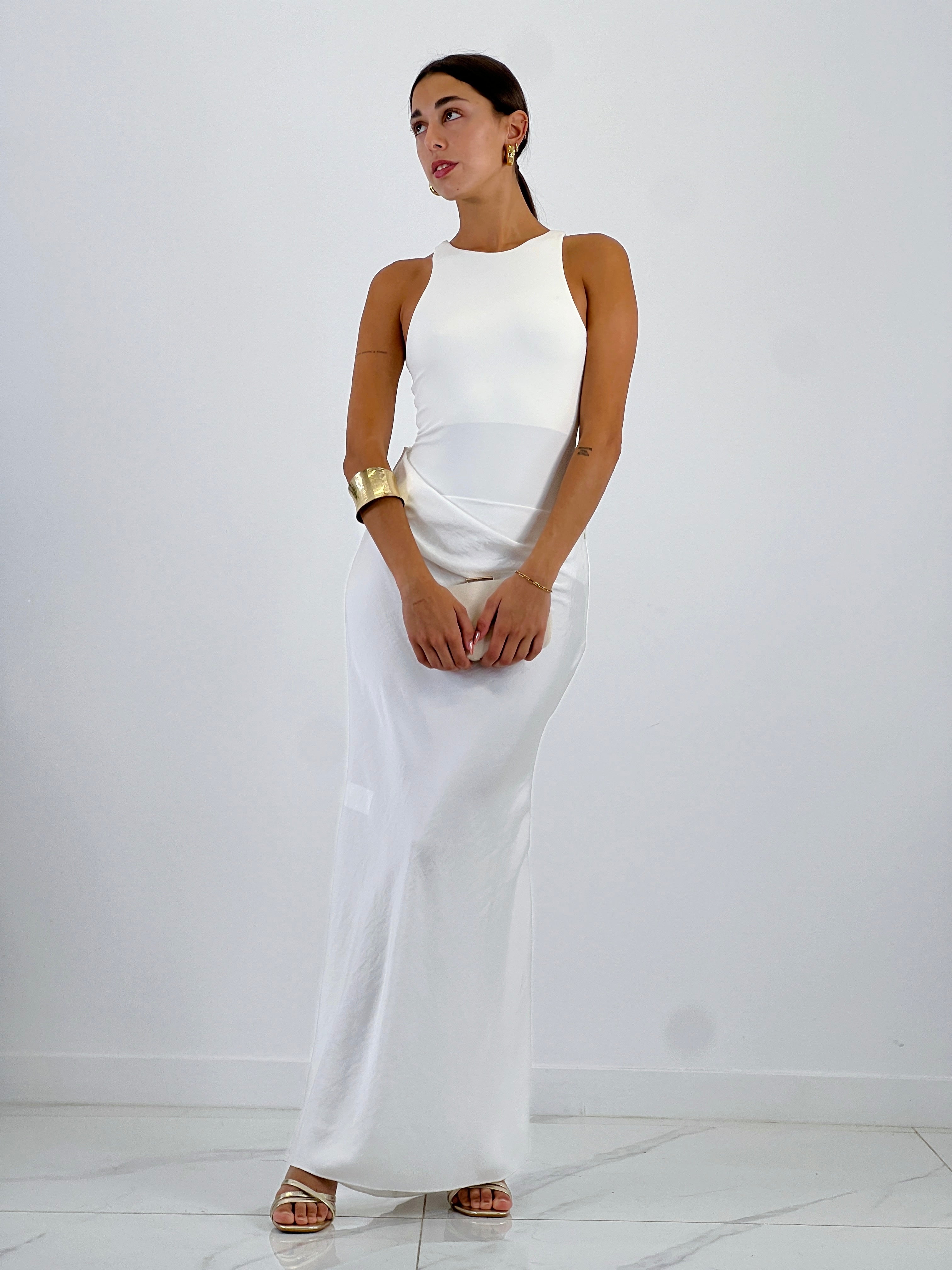 Vestido combinado raso Ania - Zebra&Maduixa®