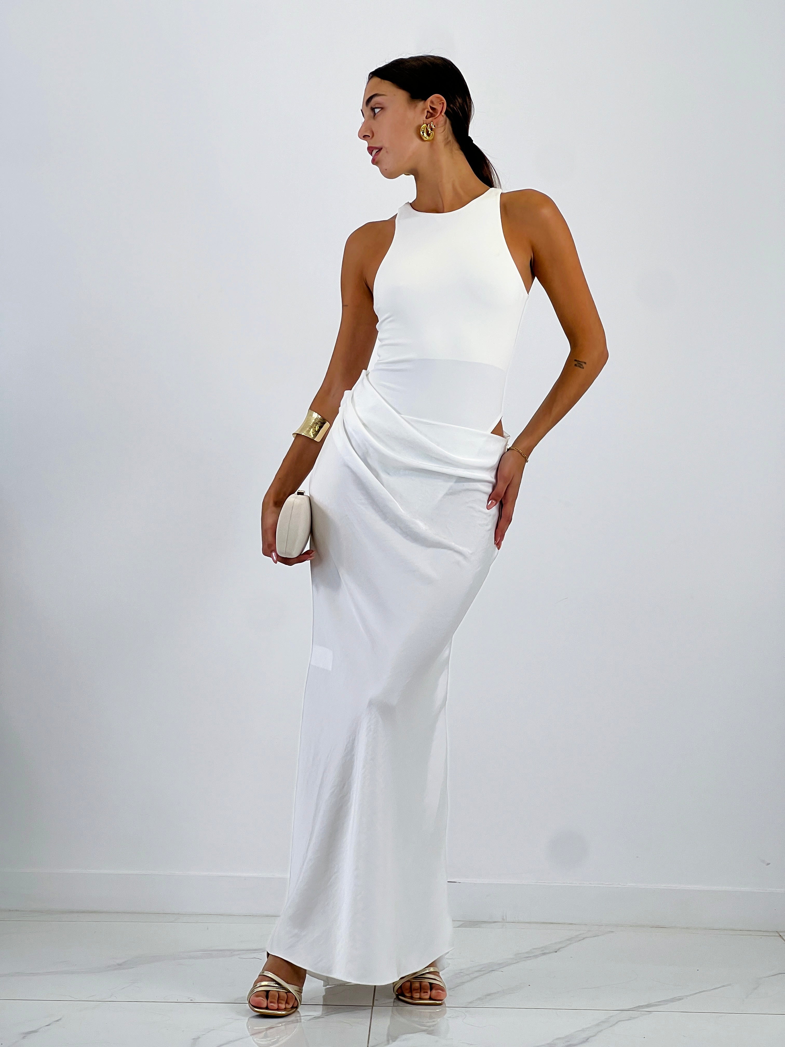 Vestido combinado raso Ania - Zebra&Maduixa®