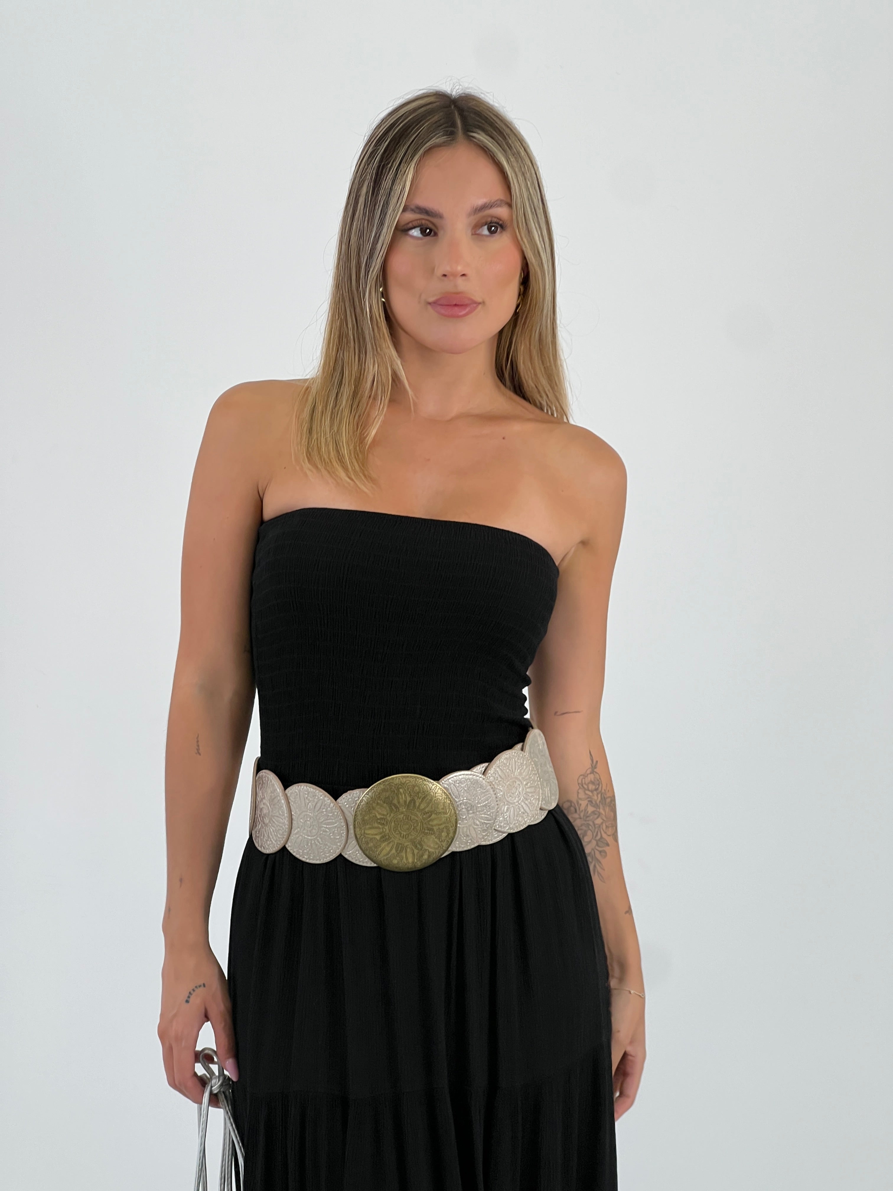 Strapless rubber dress