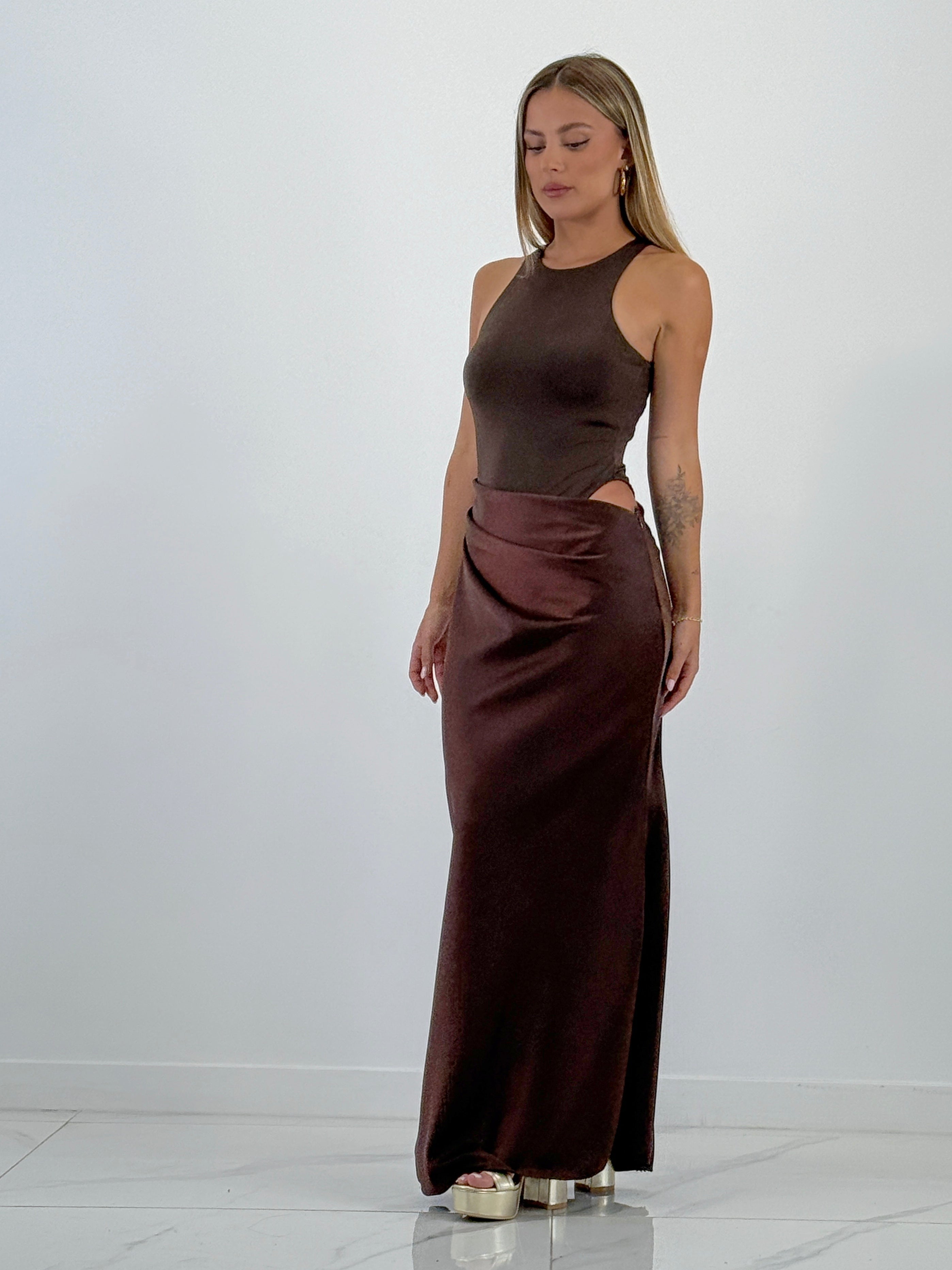 Vestido combinado raso Ania - Zebra&Maduixa®