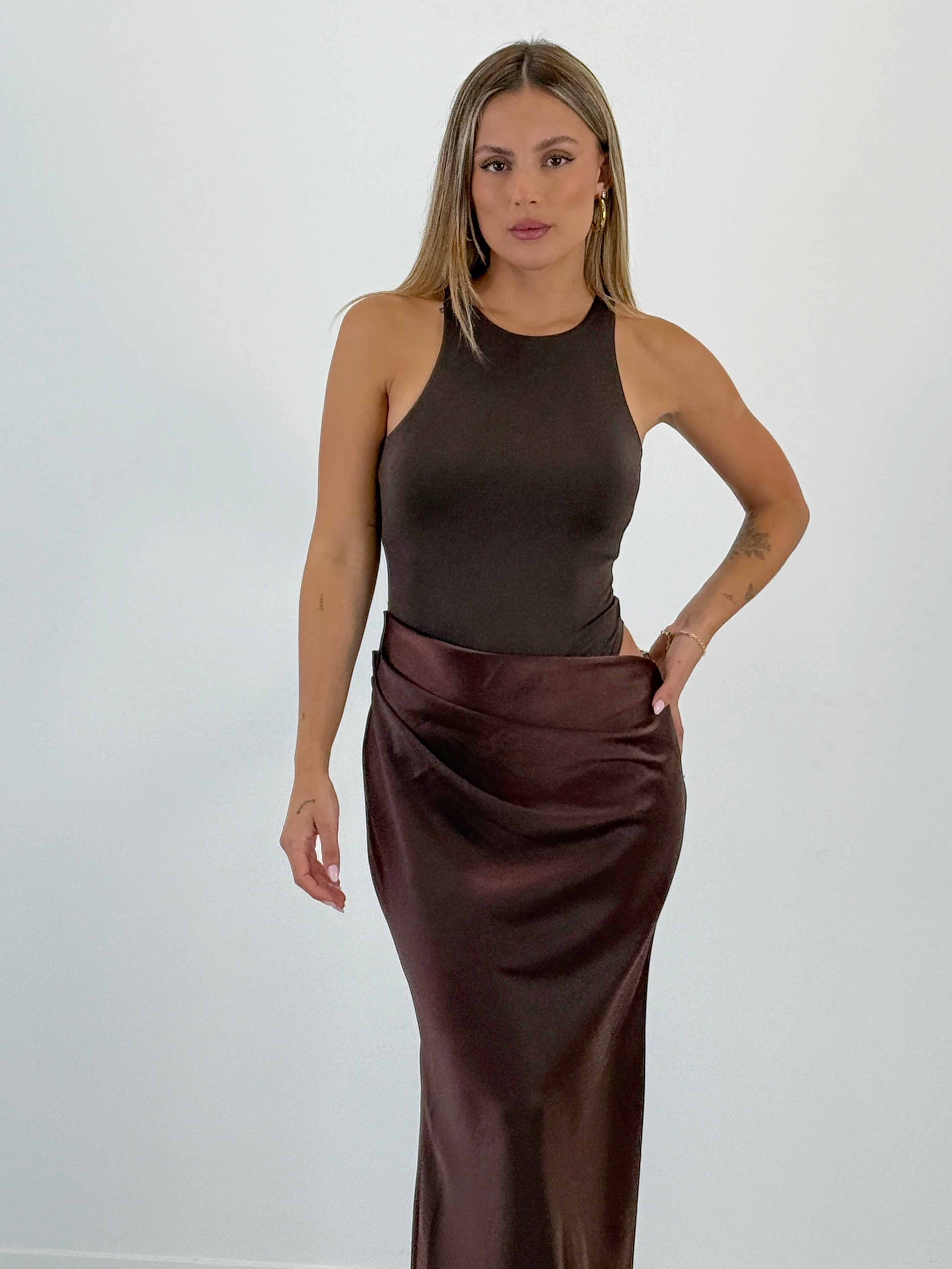 Vestido combinado raso Ania - Zebra&Maduixa®