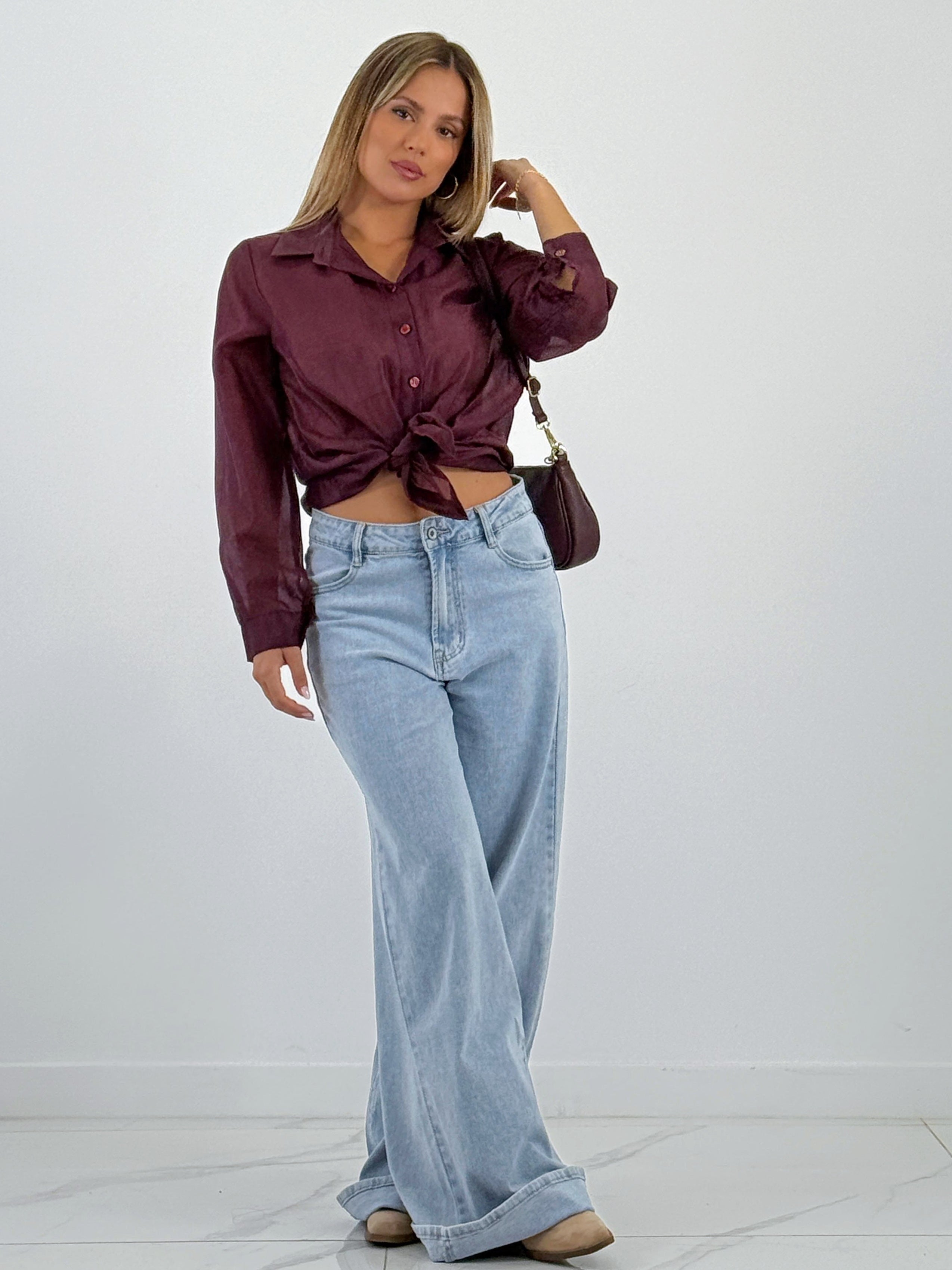 Blusa transparencia nudo - Zebra&Maduixa®