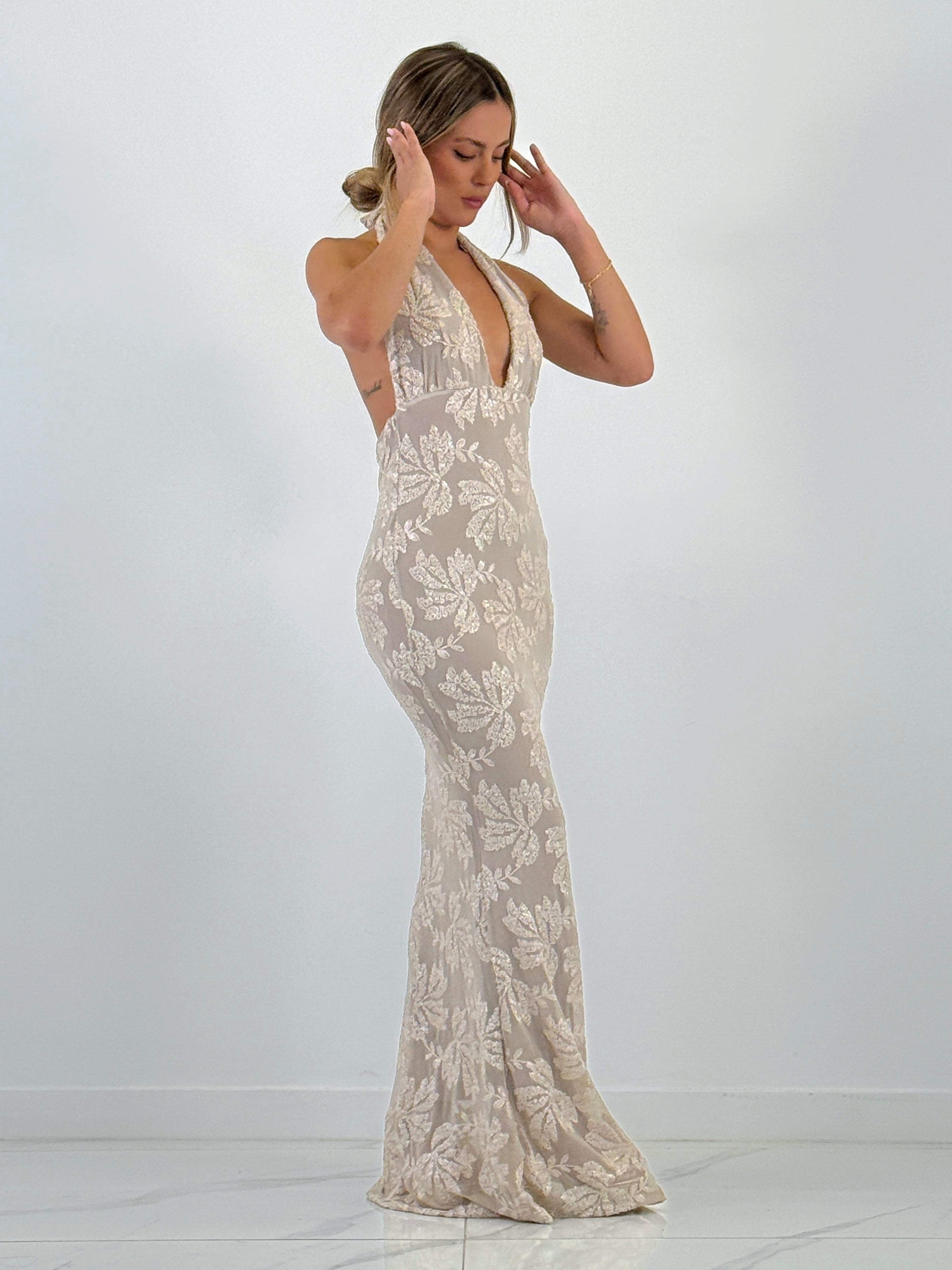 Vestido bordados lentejuelas