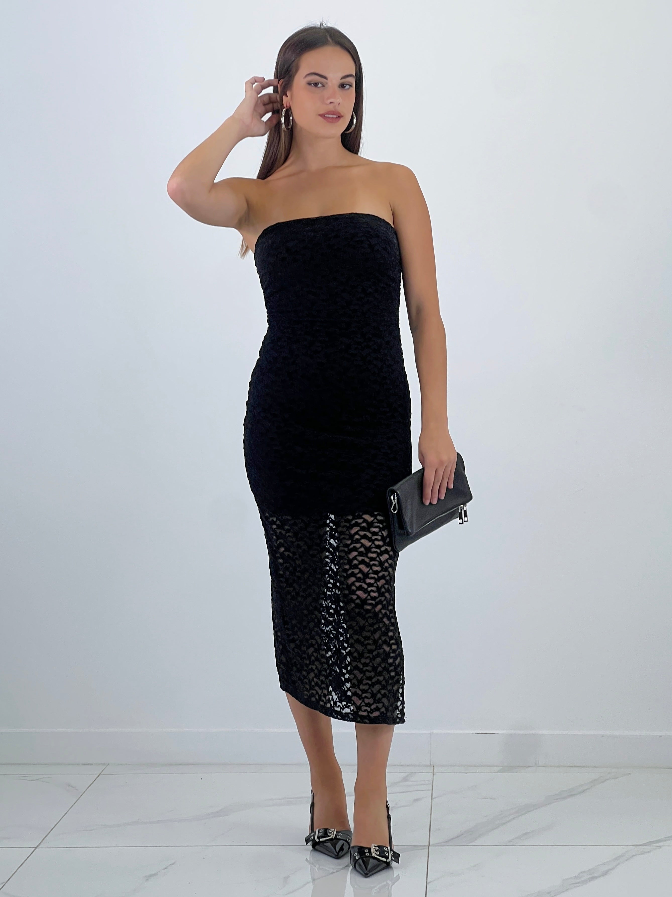 Vestido palabra de honor velvet - Zebra&Maduixa®