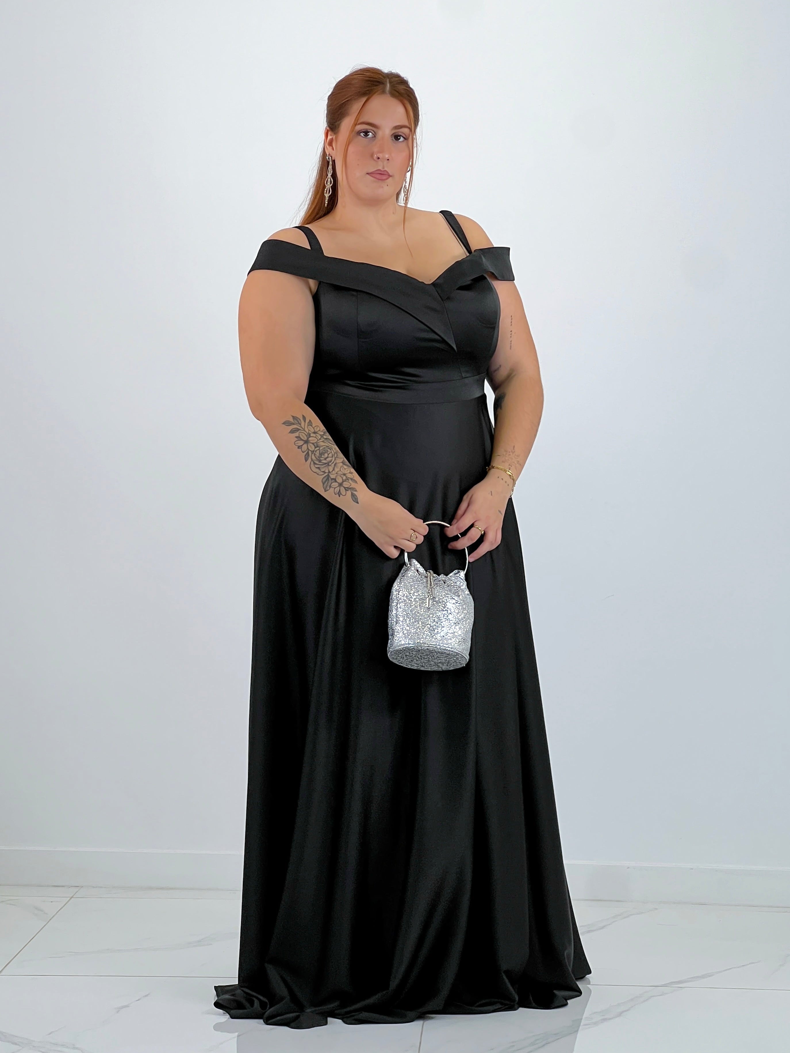 Vestido satinado Lua