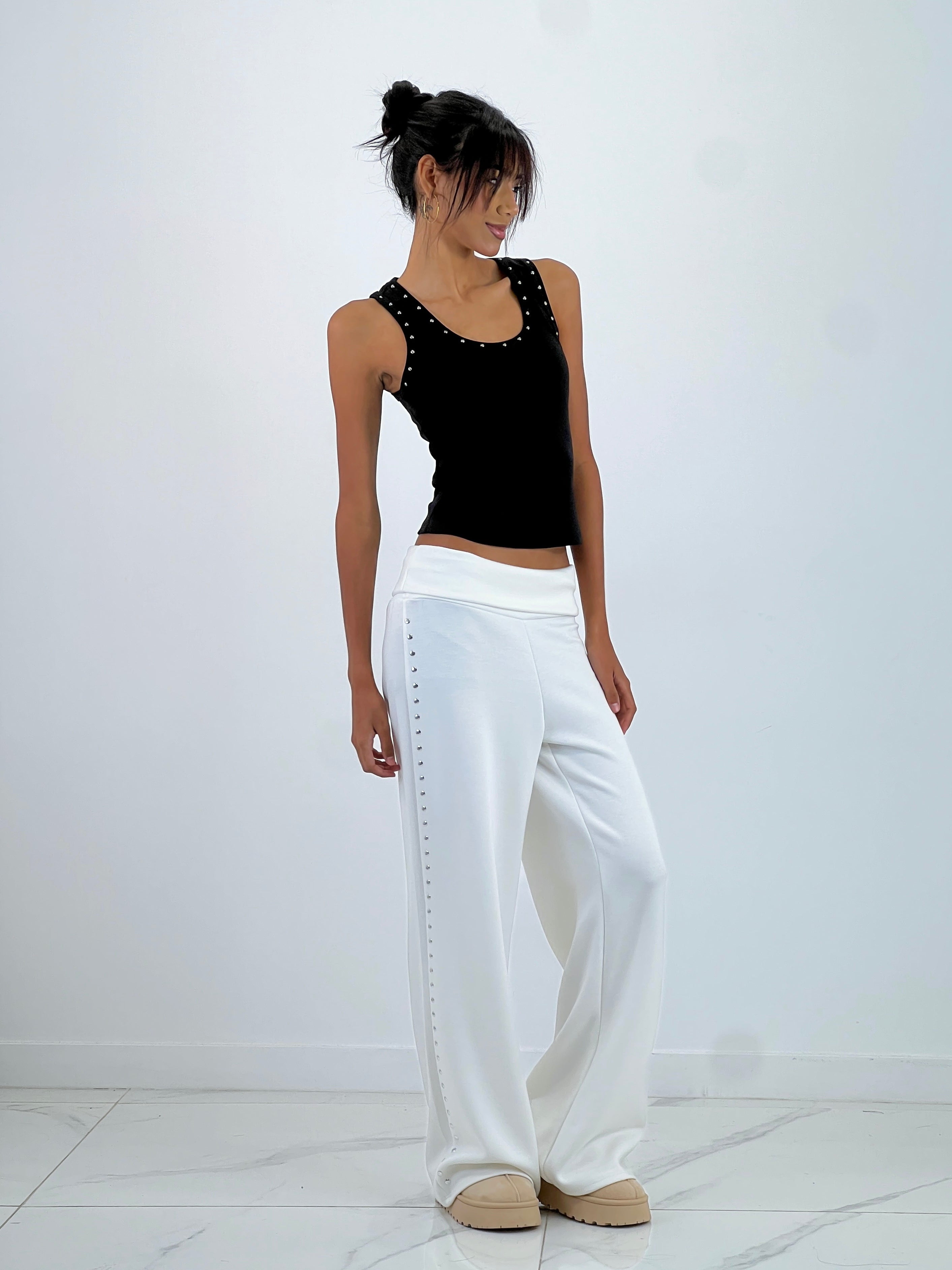 Pantalón tachuelas cintura vuelta - Zebra&Maduixa®