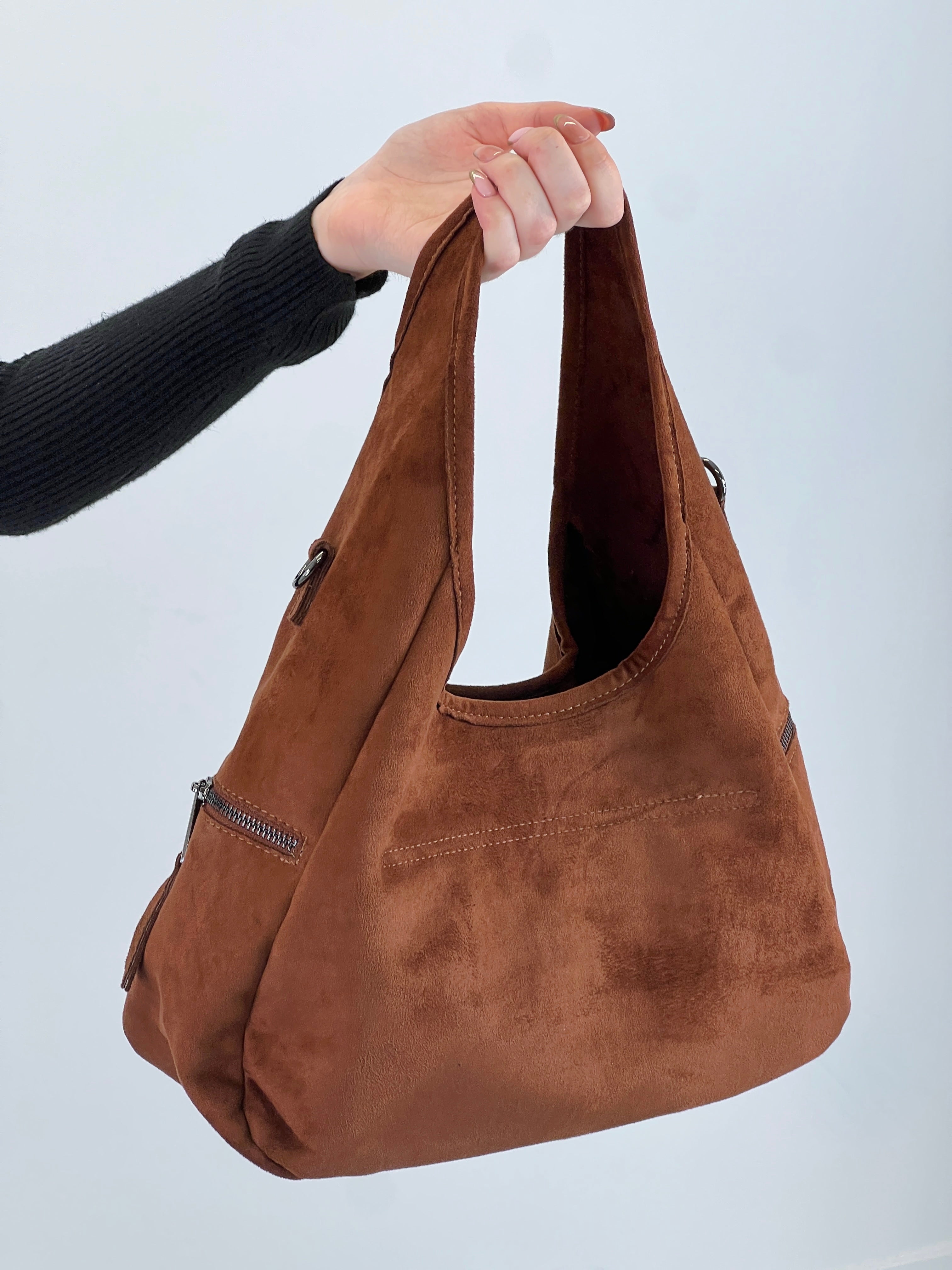 Bolso de hombro cremalleras