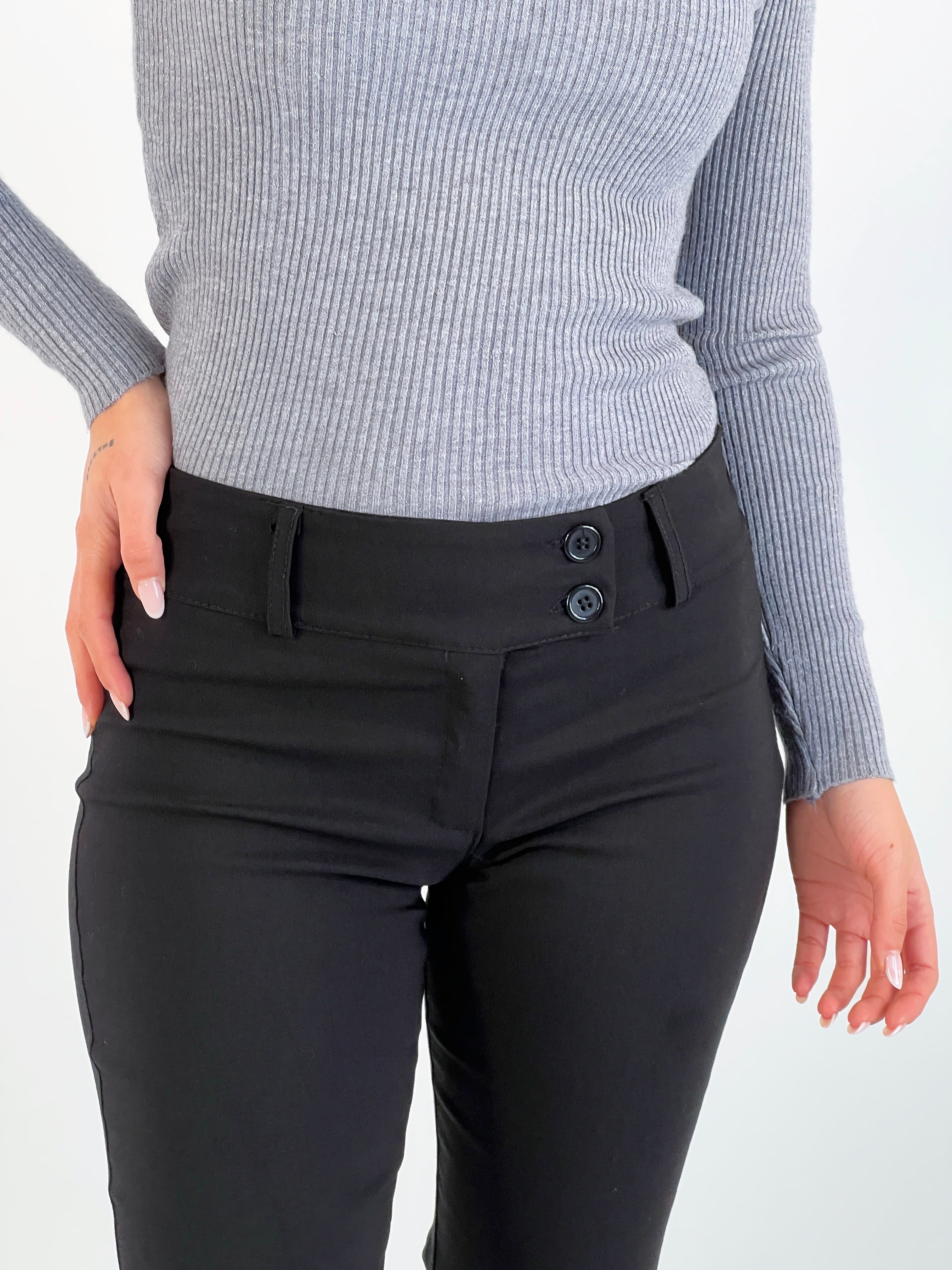 Pantalón tiro bajo doble botón - Zebra&Maduixa®