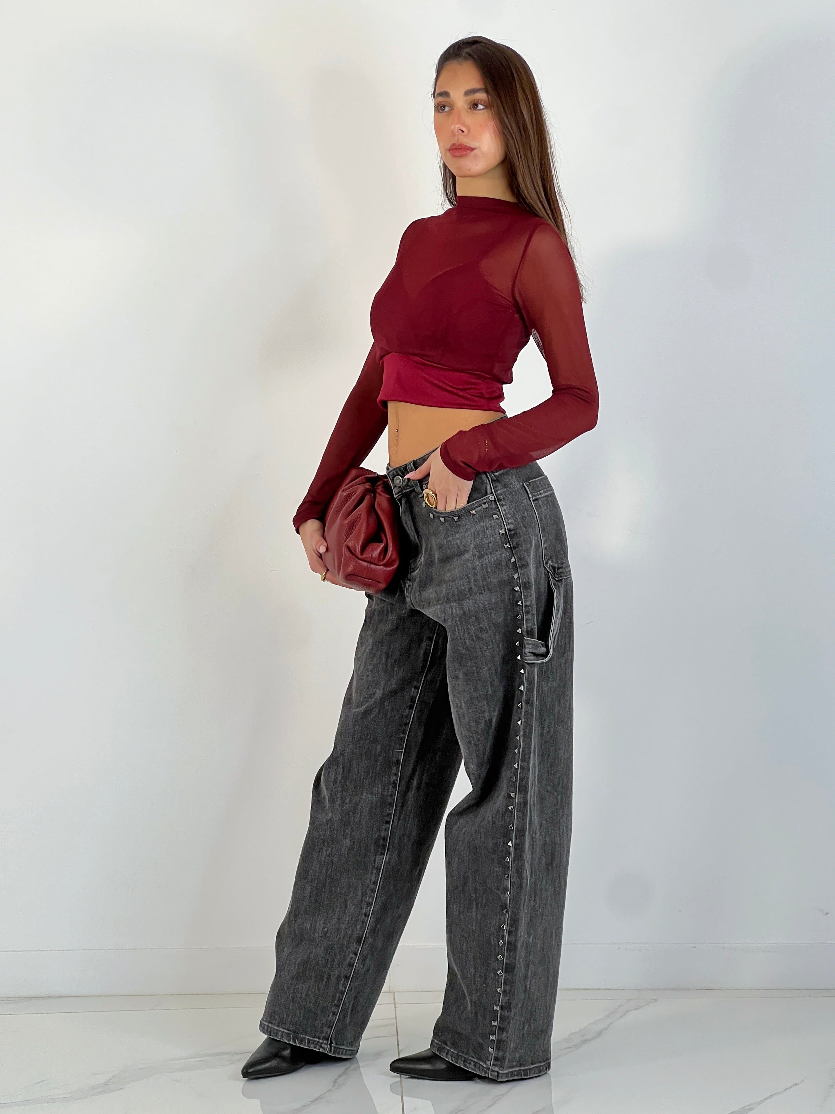 Jeans momfit tachas - Zebra&Maduixa®