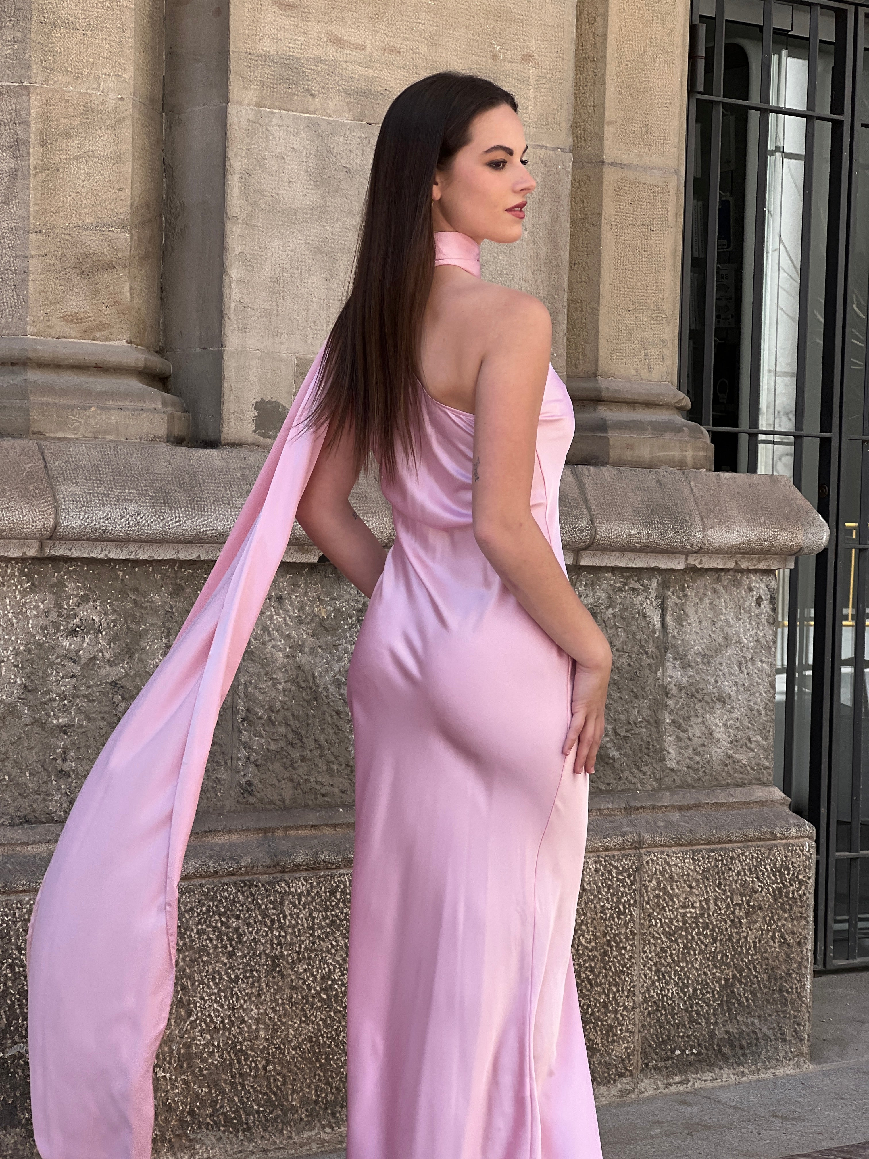 Vestido raso choker Priscila - Zebra&Maduixa®