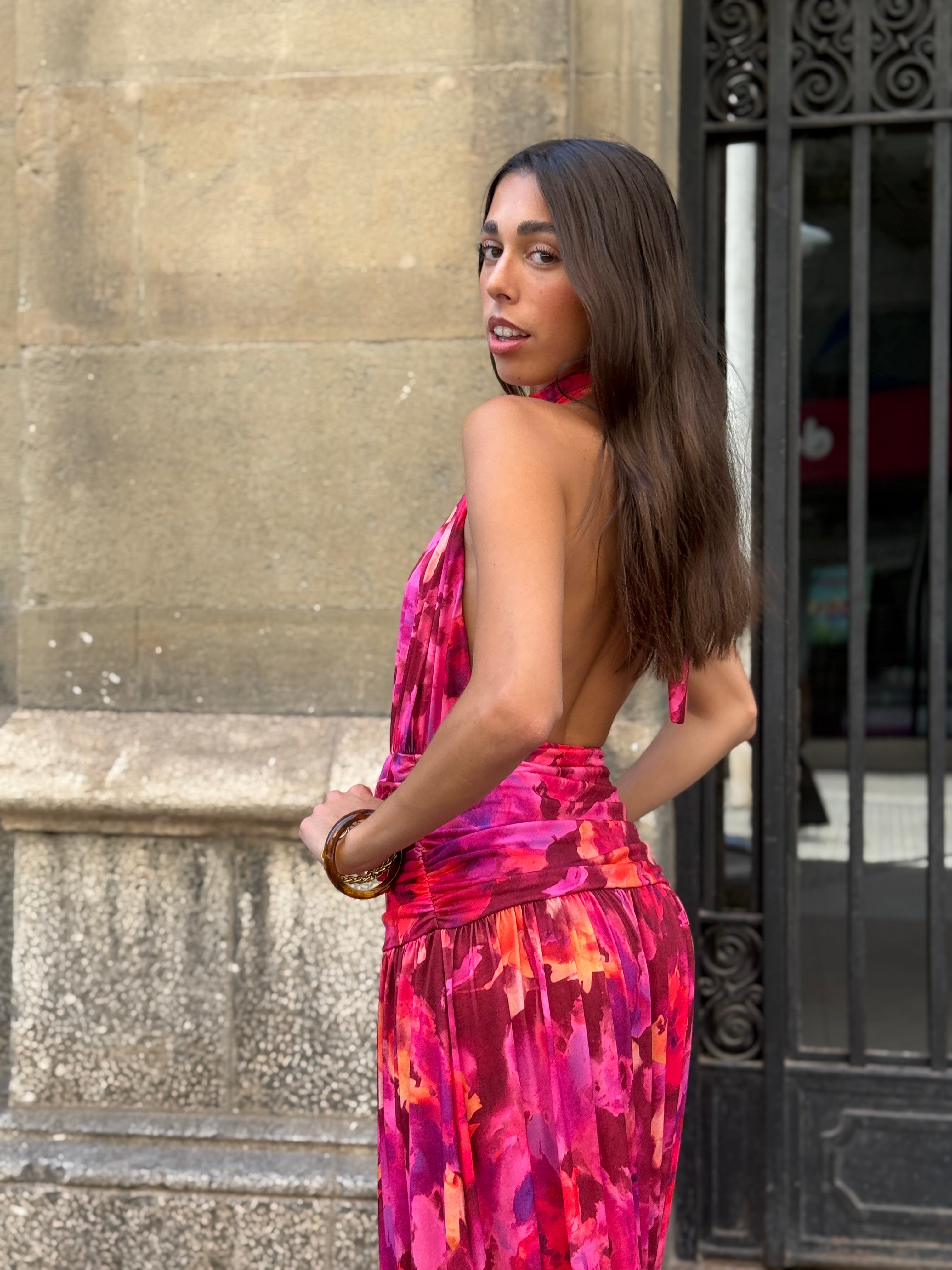Vestit halter estampat Niria